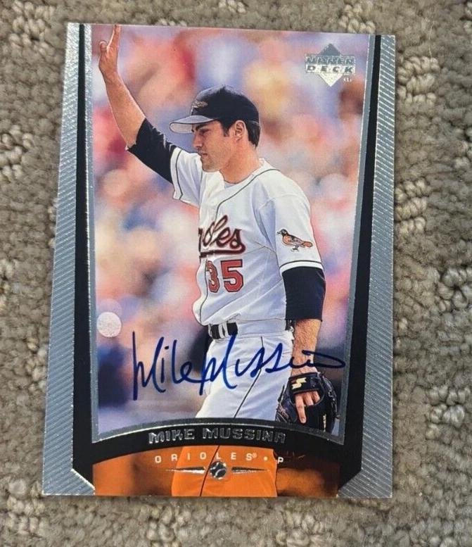 1999 Upper Deck Mike Mussina Baltimore Orioles signed autographed Card #48