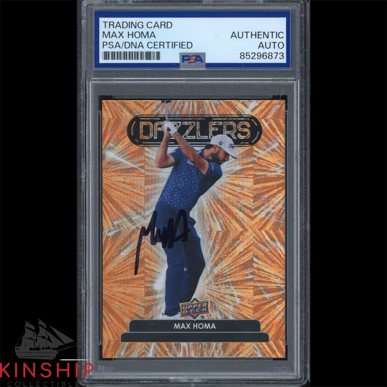 Max Homa signed 2024 Upper Deck Dazzlers Trading Card PSA DNA Slab Golf C3200