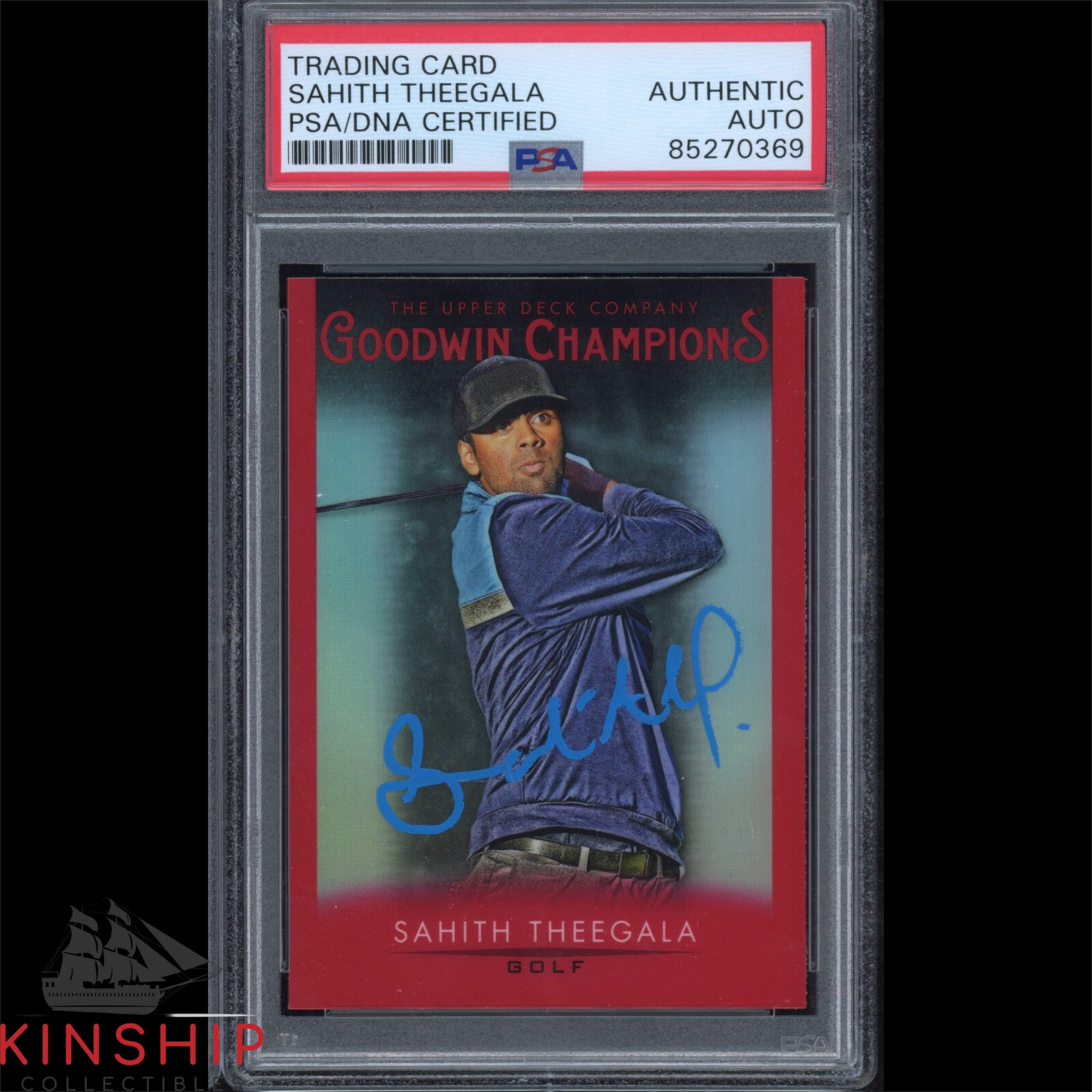 SAHITH THEEGALA SIGNED 2021 UPPER DECK CARD PSA DNA SLABBED MASTERS AUTO C3228 COLLECTIBLE MEMORABILIA