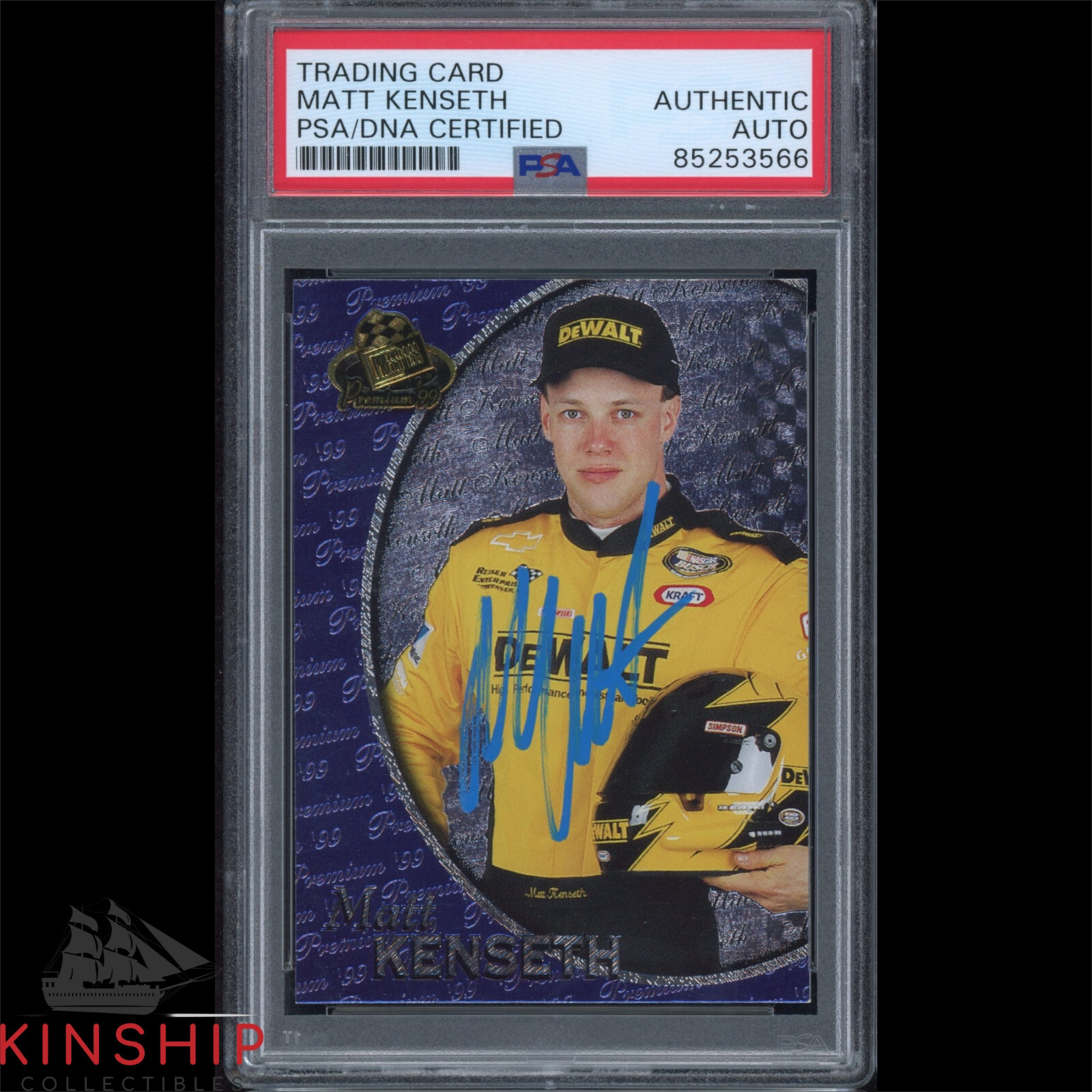 Matt Kenseth signed 1999 Press Pass Rookie Card PSA DNA Sla MASCAR Auto C3212