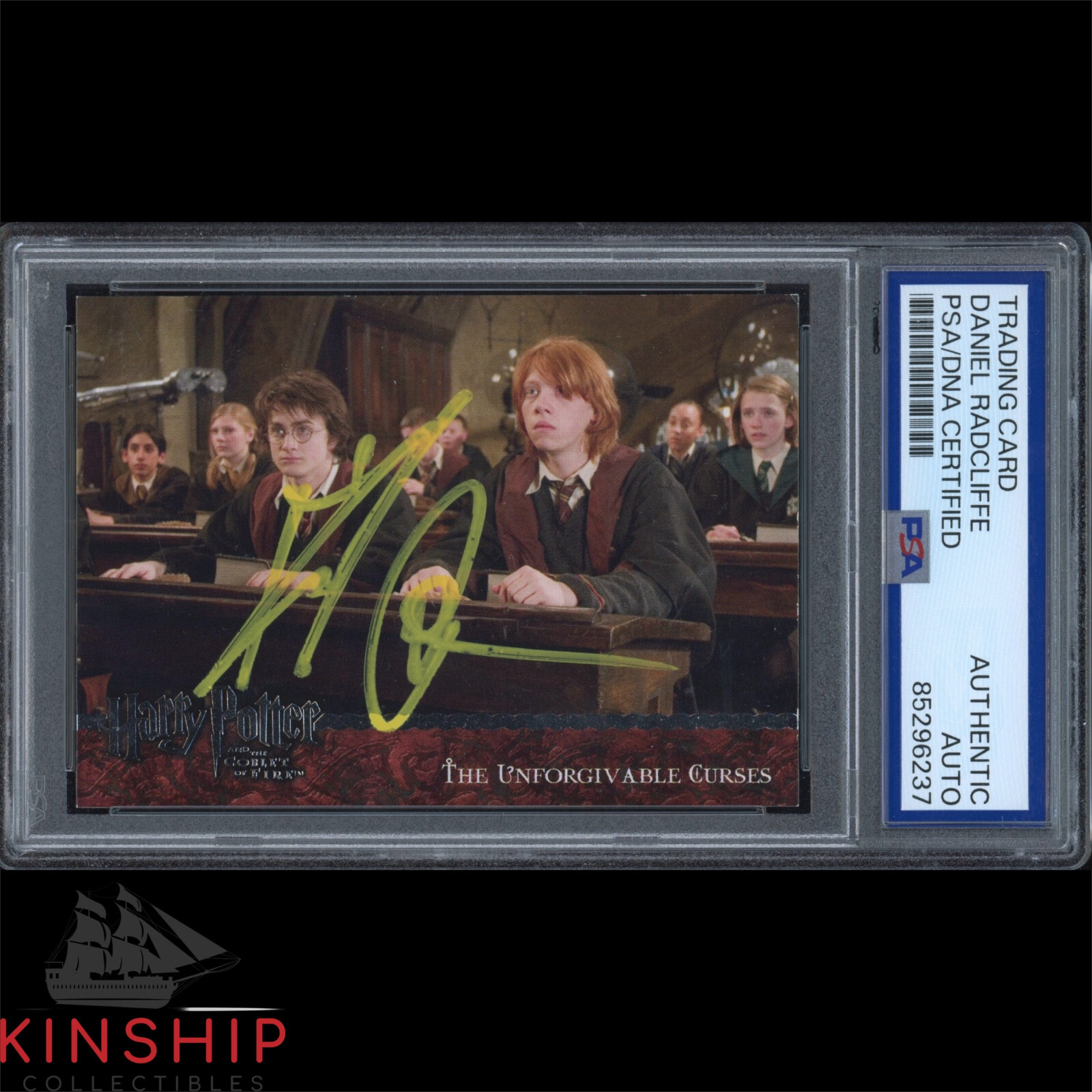 Daniel Radcliffe signed Artbox Trading Card PSA DNA Slab Harry Potter Auto C3280