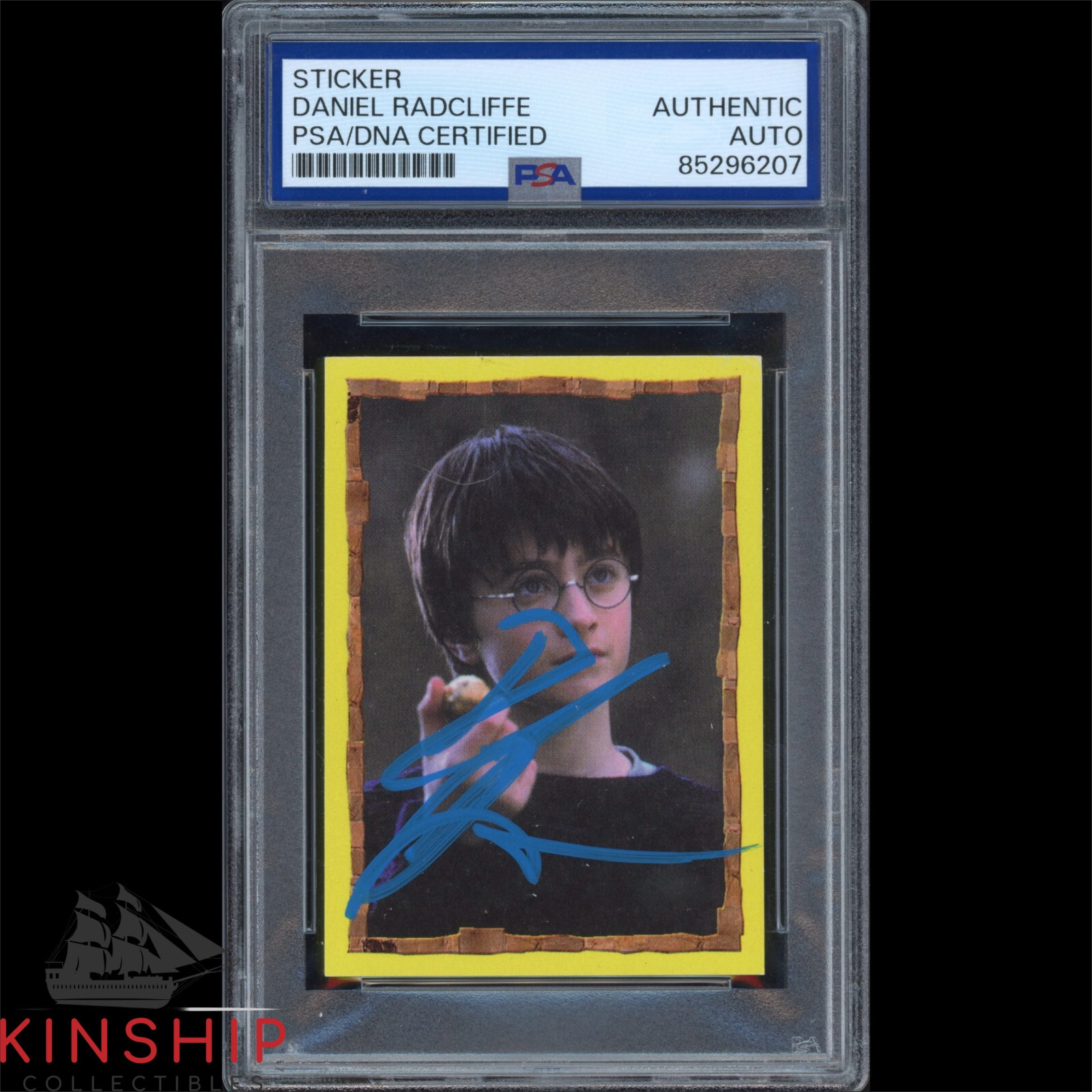 Daniel Radcliffe signed Panini Sticker Card PSA DNA Slab Harry Potter Auto C3275