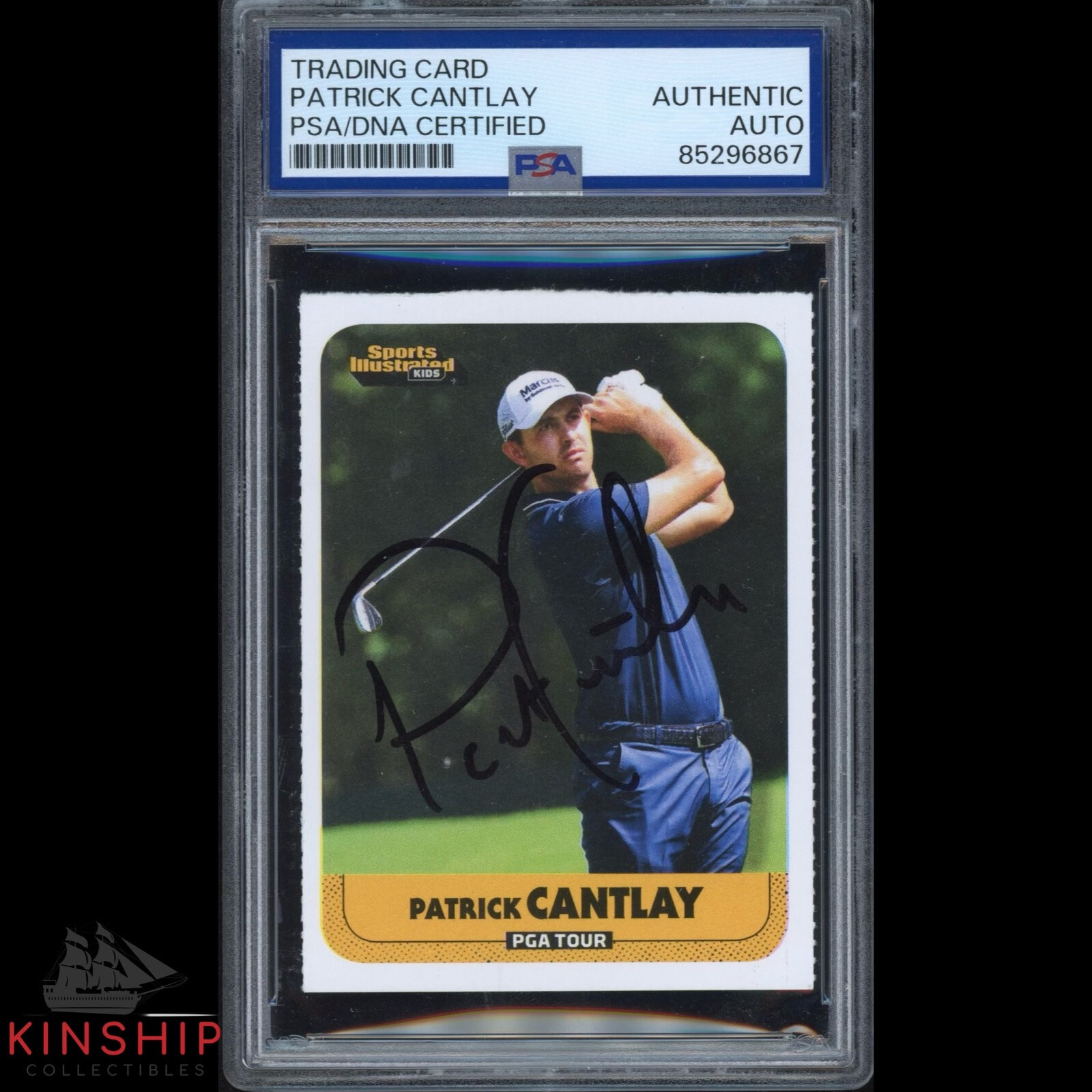 Patrick Cantlay signed 2021 Sports Illustrated Kids Rookie Card PSA Auto C3322