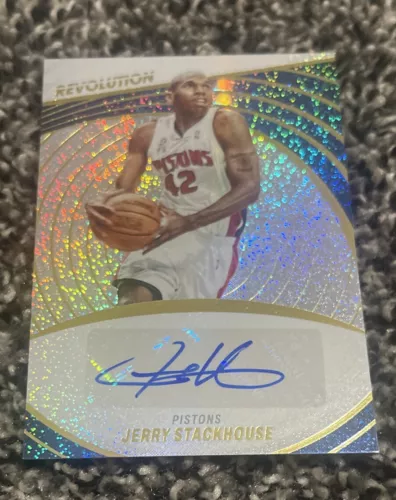 2022-23 PANINI REVOLUTION BASKETBALL AUTOGRAPHS #A-JSH JERRY STACKHOUSE AUTO COLLECTIBLE MEMORABILIA