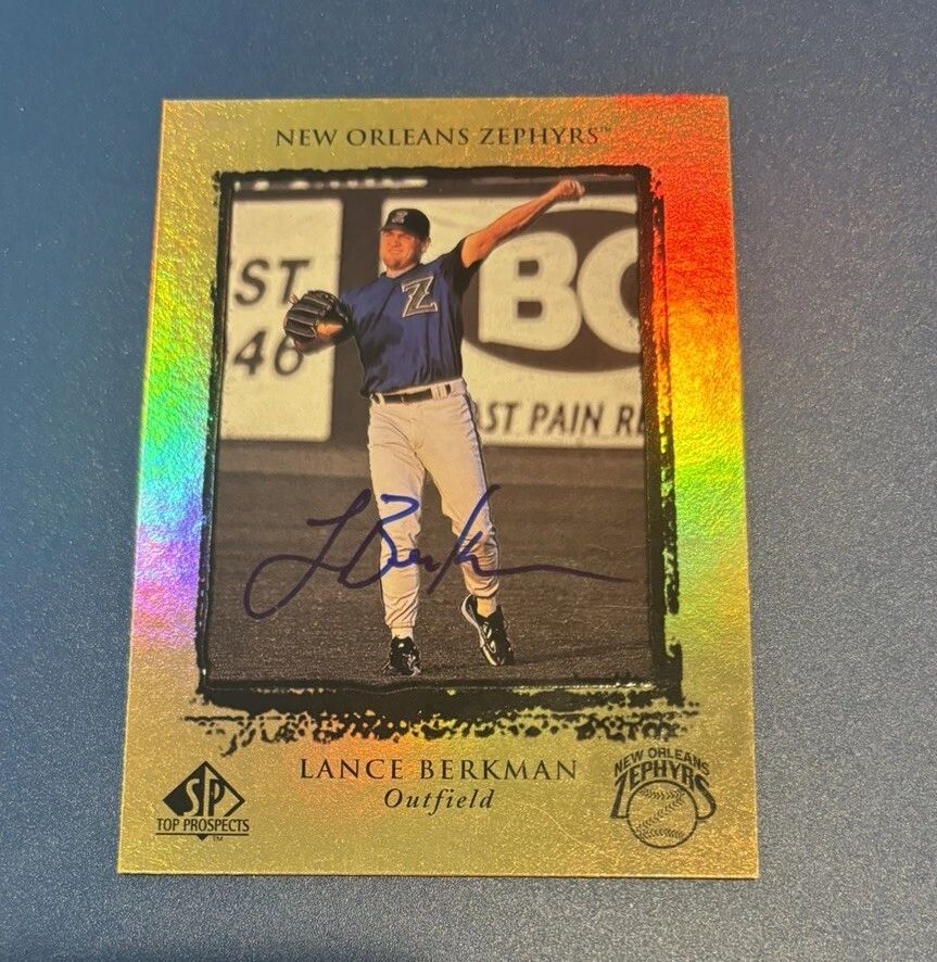Lance Berkman signed autographed 1999 SP Prospects Minor League card #18 Astros