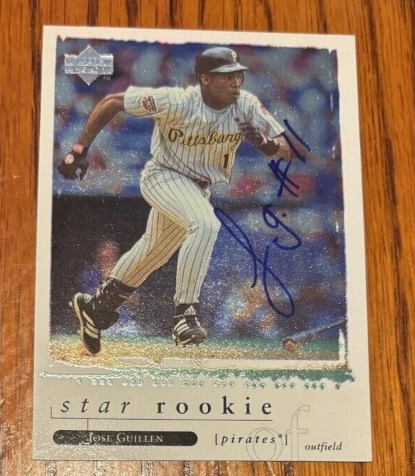1997 UPPER DECK JOSE GUILLEN RC ROOKIE #255 PIRATES SIGNED AUTOGRAPHED CARD COLLECTIBLE MEMORABILIA