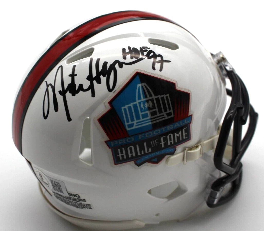 Mike Haynes Signed HOF Mini Football Helmet Raiders w/Beckett COA BP30400