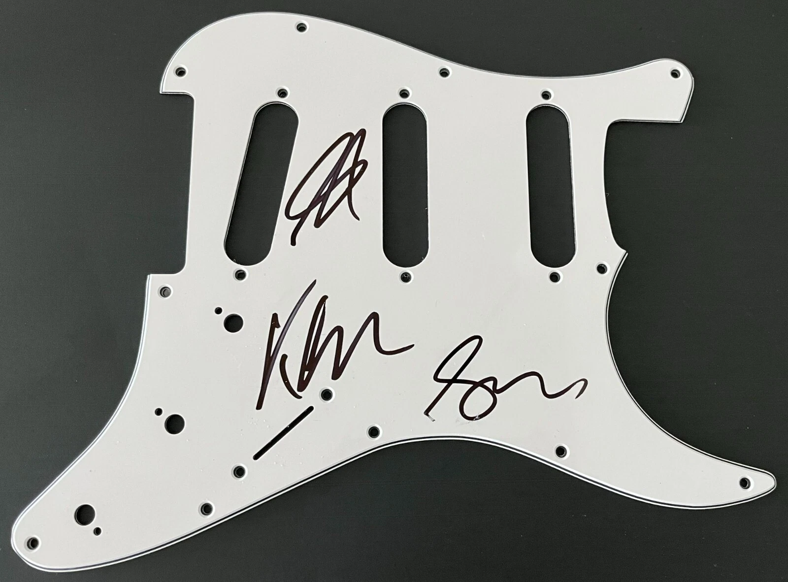 TWO DOOR CINEMA CLUB SIGNED AUTOGRAPH STRATOCASTER GUITAR PICKGUARD wEXACT PROOF