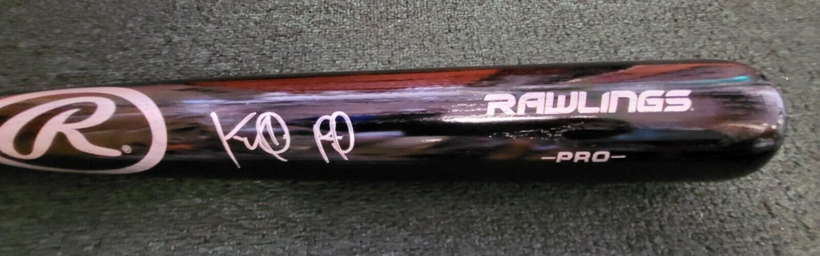 KEIBERT RUIZ WASHINGTON NATIONALS SIGNED AUTOGRAPH BLK RAWLINGS BAT BECKETT