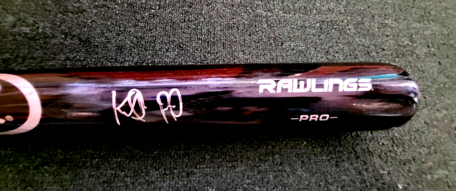 KEIBERT RUIZ WASHINGTON NATIONALS SIGNED AUTOGRAPH BLK RAWLINGS BAT BECKETT L@@K