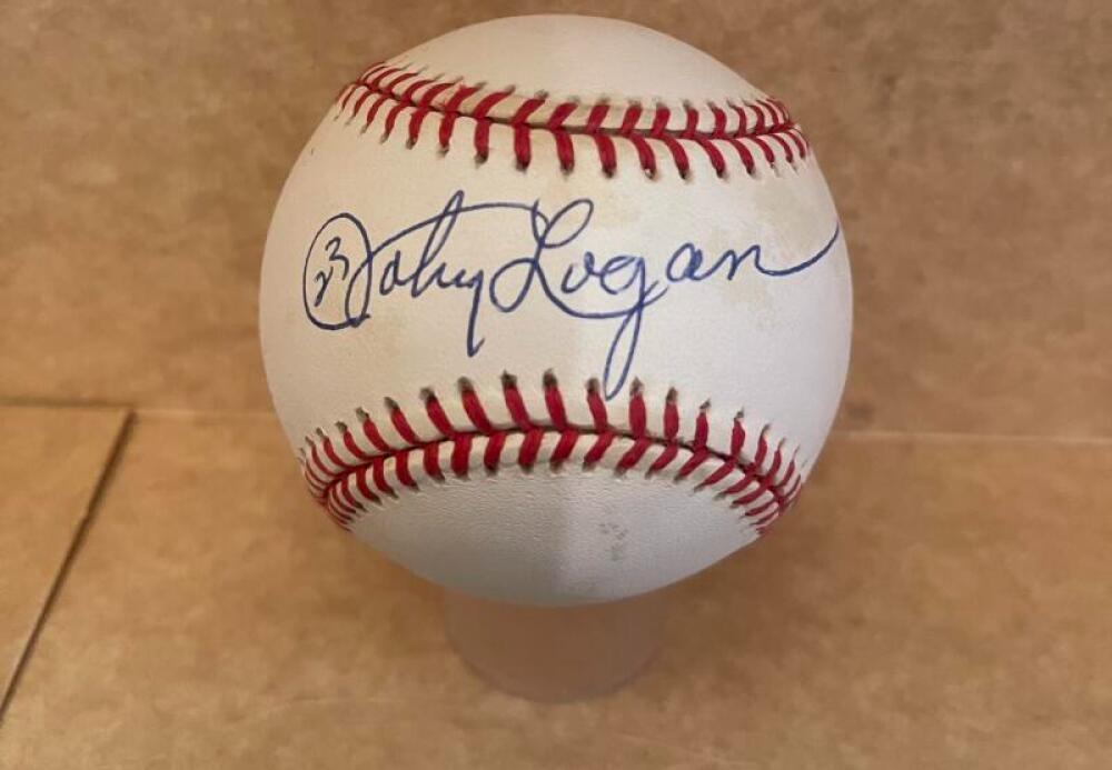 JOHNNY LOGAN MILWAUKEE BRAVES SIGNED AUTOGRAPHED N.L BASEBALL BECKETT AUTH