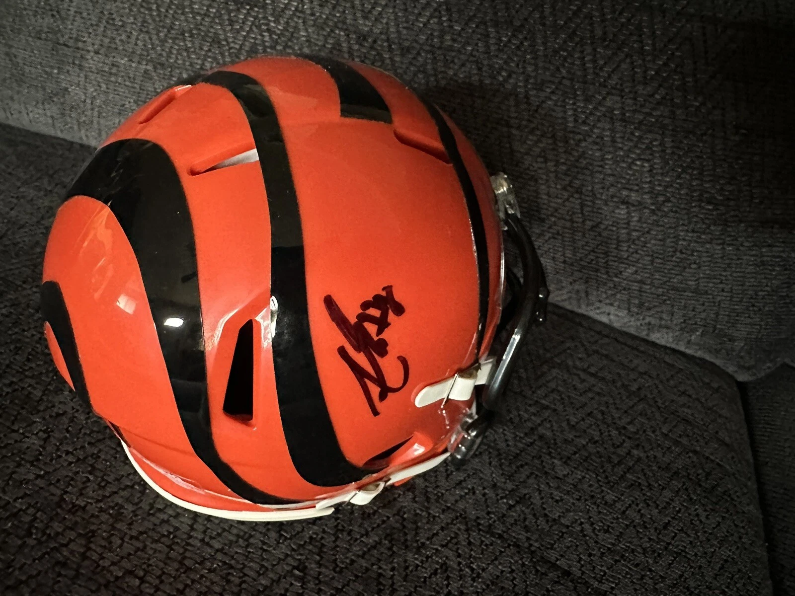 Andre Iosivas Signed Cincinnati Bengals Mini Helmet Autographed