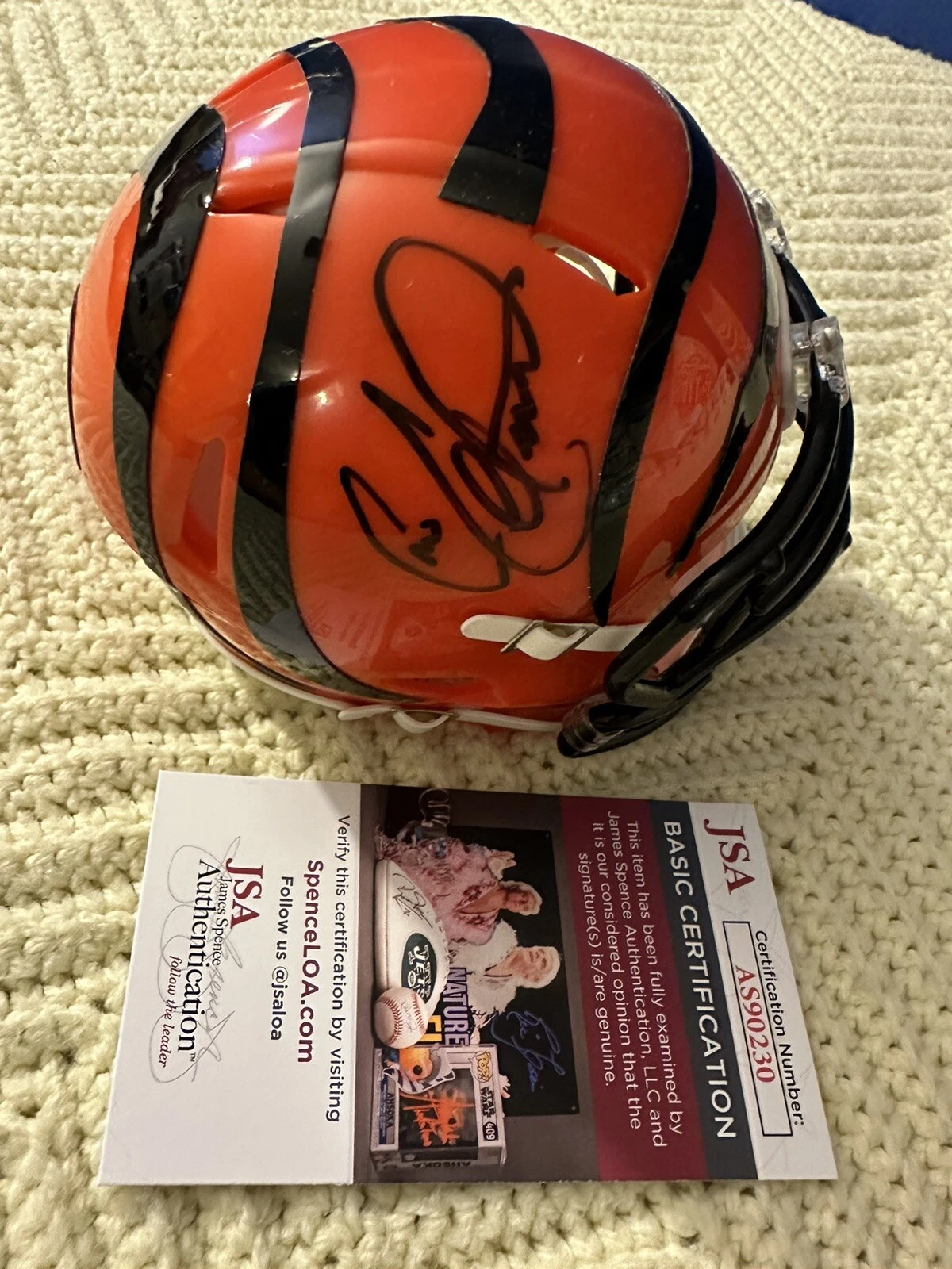 Cris Collinsworth Bengals Signed Mini Helmet JSA Authenticated COA Autograph
