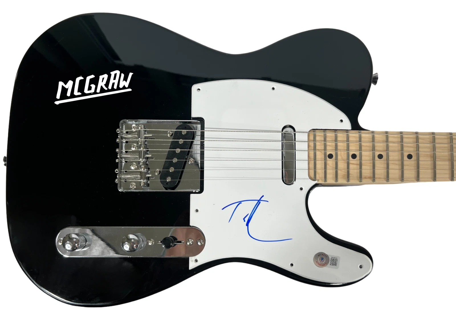 Tim McGraw Signed Electric Guitar Country Music Star Autograph Beckett COA
