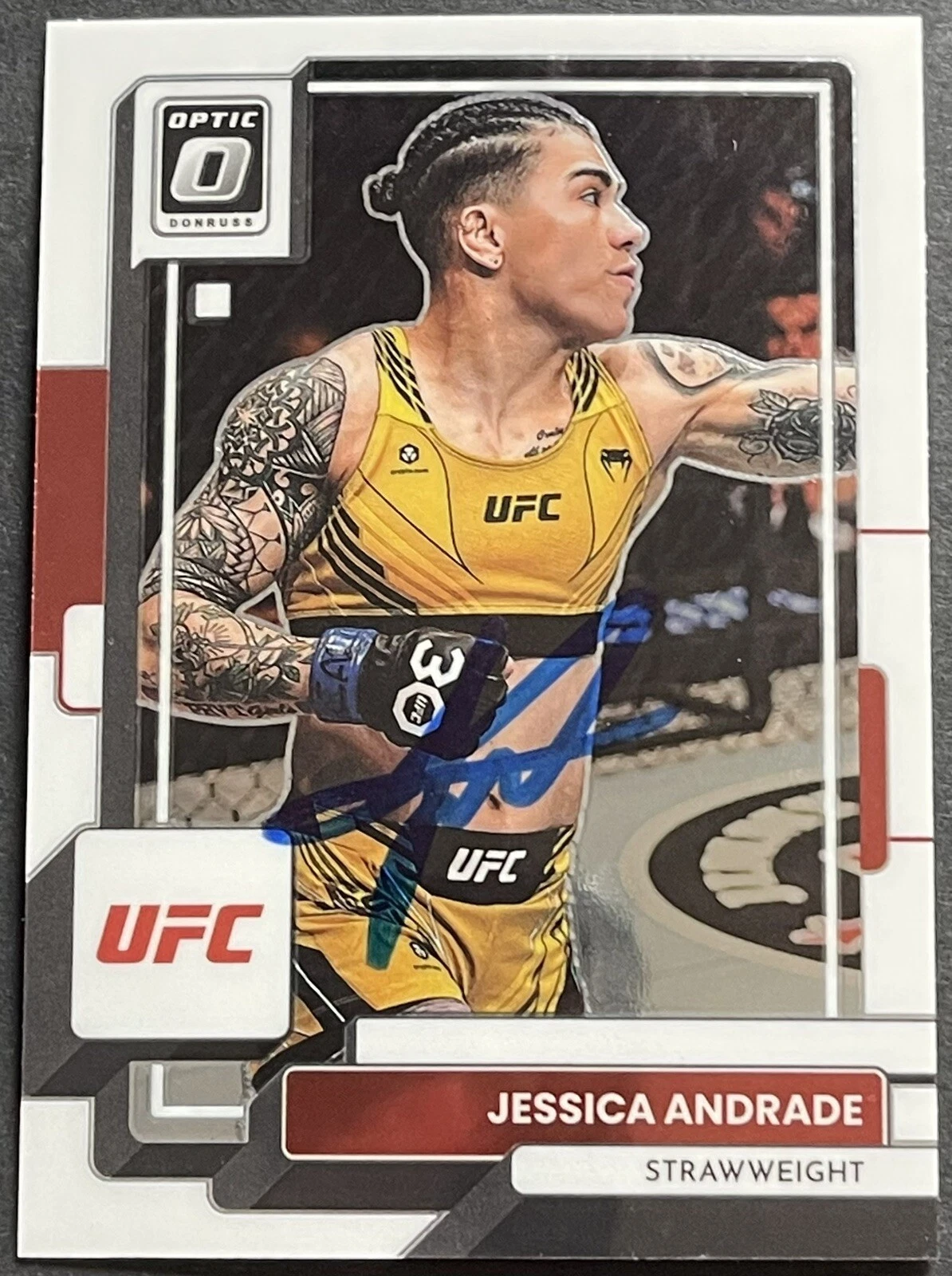 Jessica Andrade Signed Autographed 2023 Donruss Optic UFC Base Card Beckett Coa