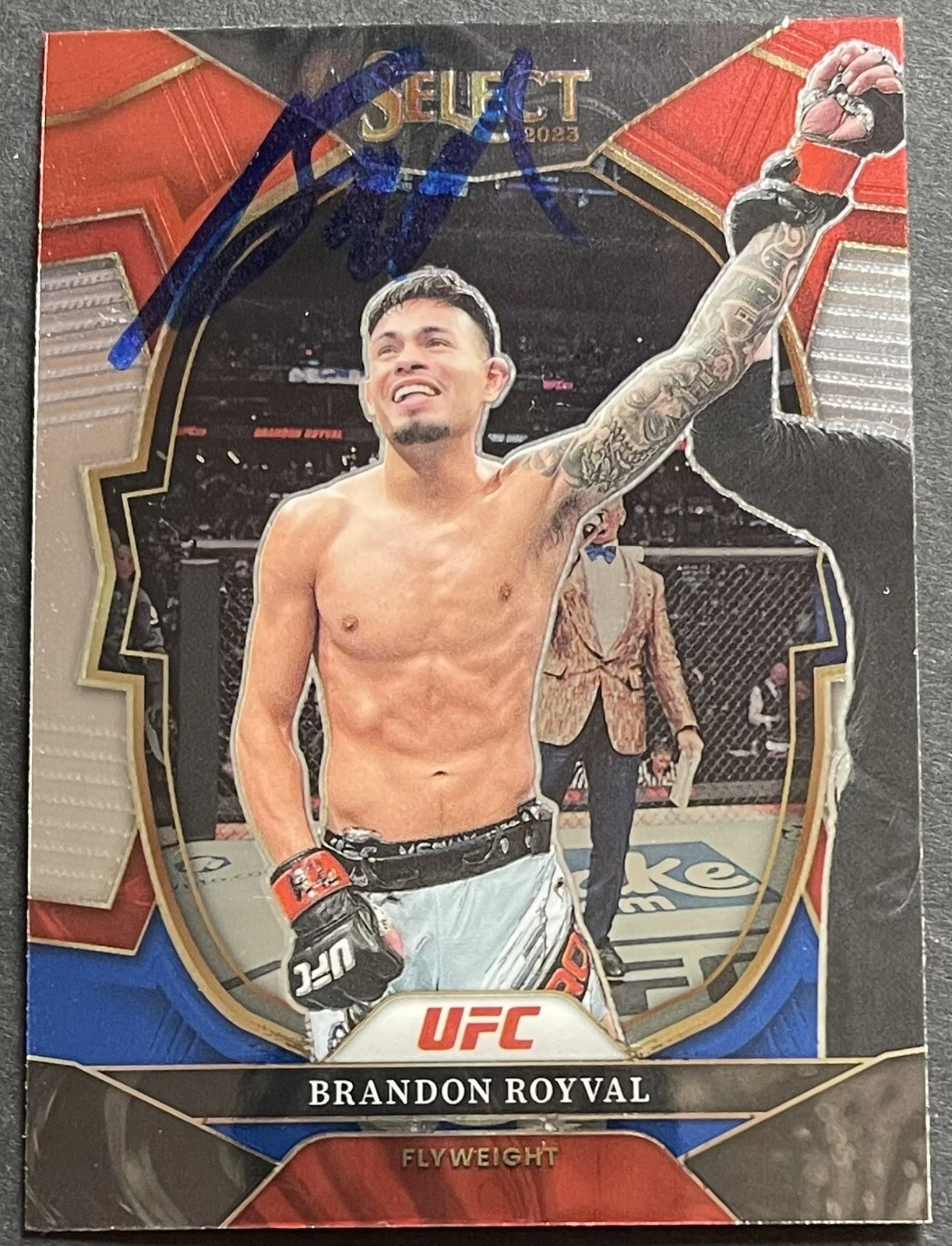 Brandon Royval Signed Autographed 2023 Select Red And Blue UFC Card Beckett