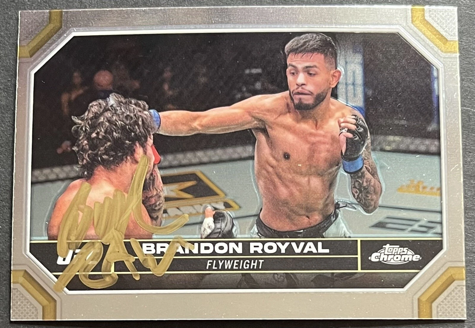 Brandon Royval Signed Autographed 2024 Topps Chrome Base UFC Card Beckett