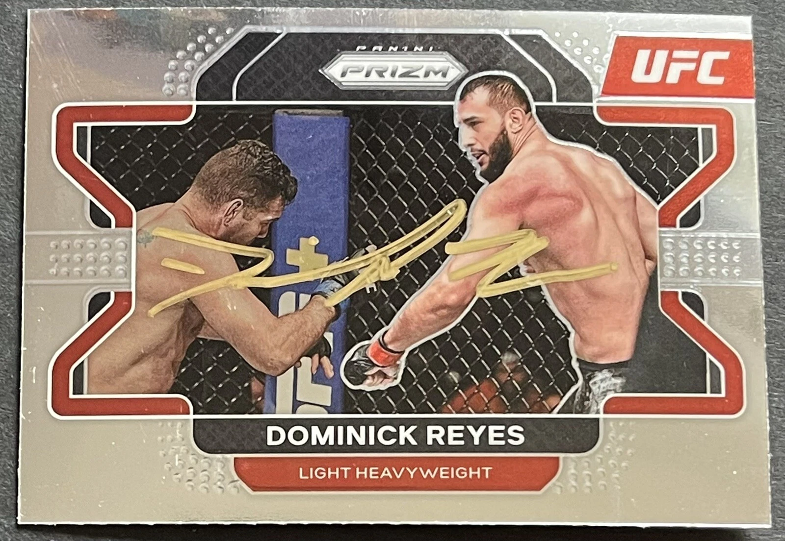Dominick Reyes Signed Autographed 2022 Prizm UFC Base Card Beckett Coa