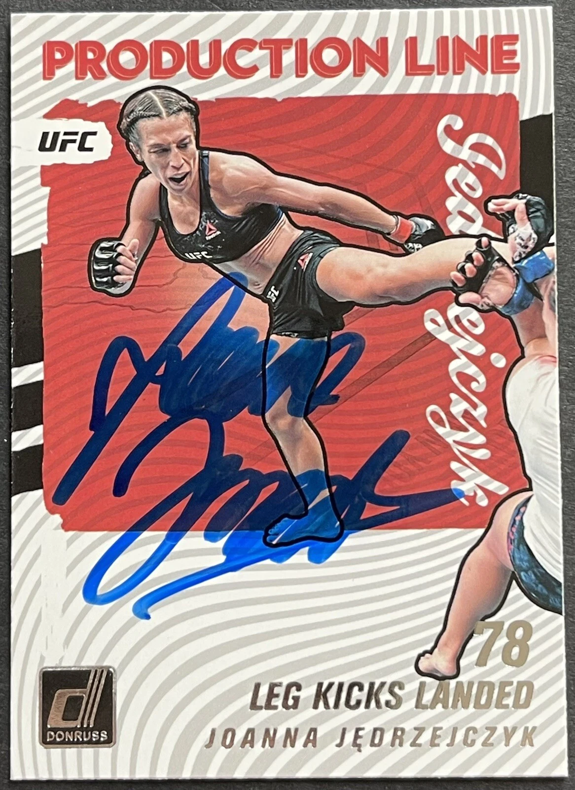 Joanna Jedrzejczyk Signed Autographed 2022 Donruss Production UFC Card Beckett