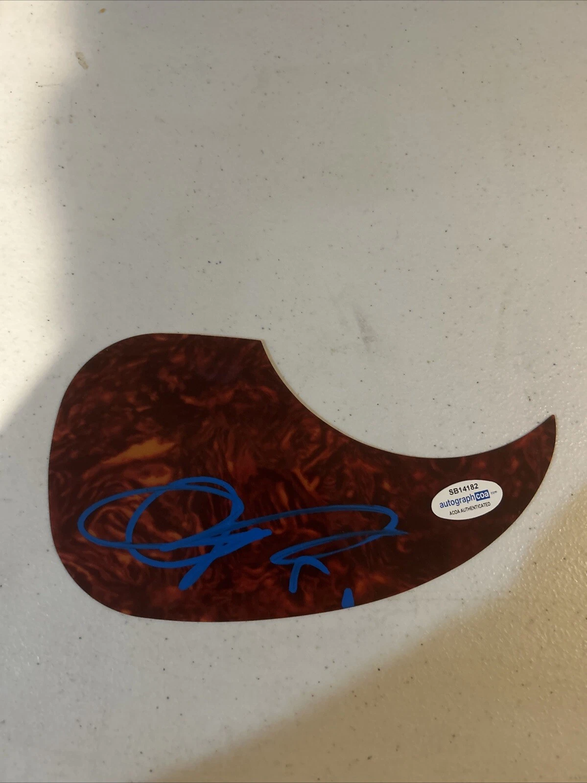 JOHN POPPER BLUES TRAVELER SIGNED AUTOGRAPH ACOUSTIC PICKGUARD ACOA GUITAR