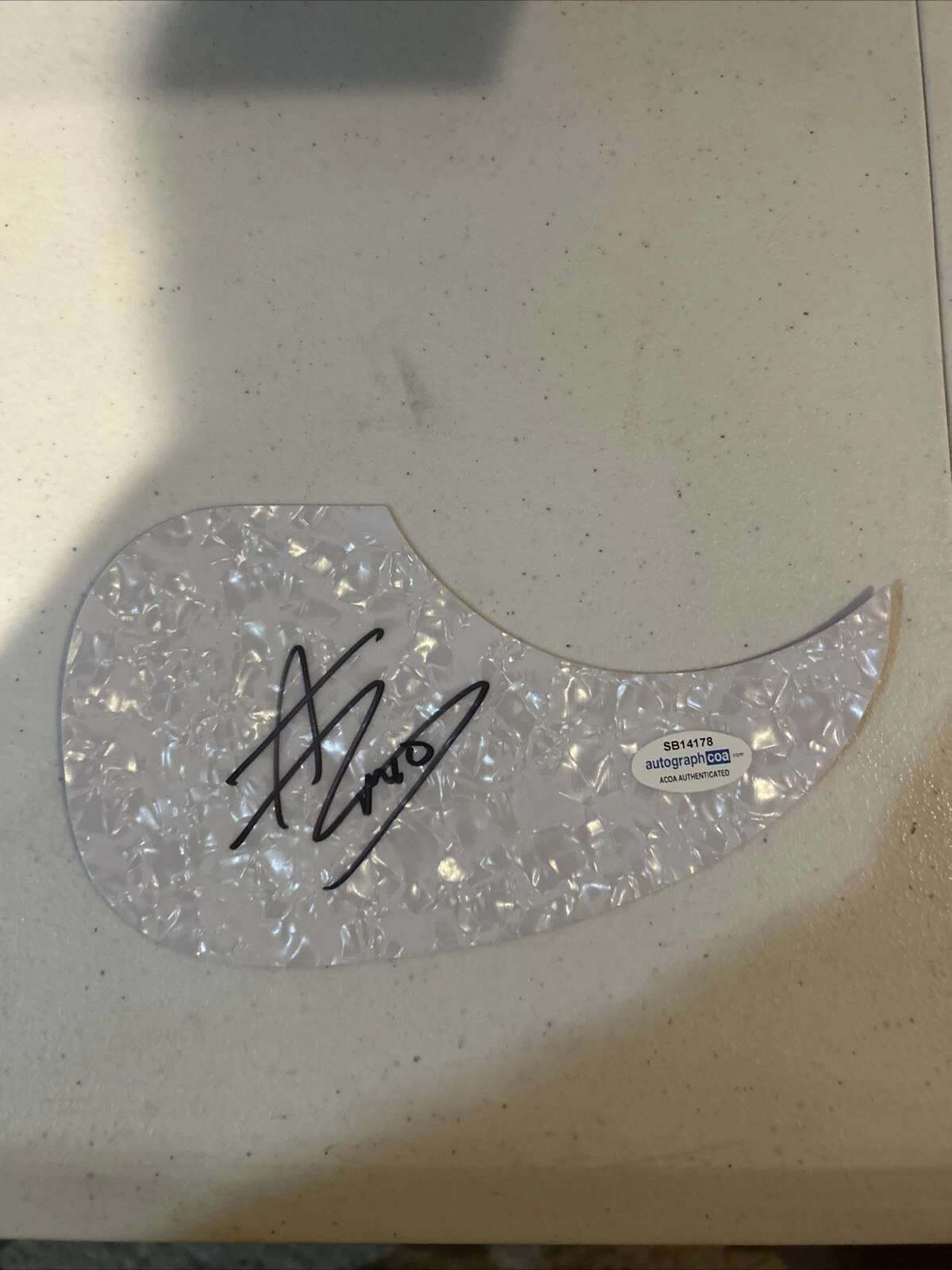 MITCHELL TENPENNY SIGNED AUTOGRAPH ACOUSTIC PICKGUARD GUITAR ACOA COUNTRY