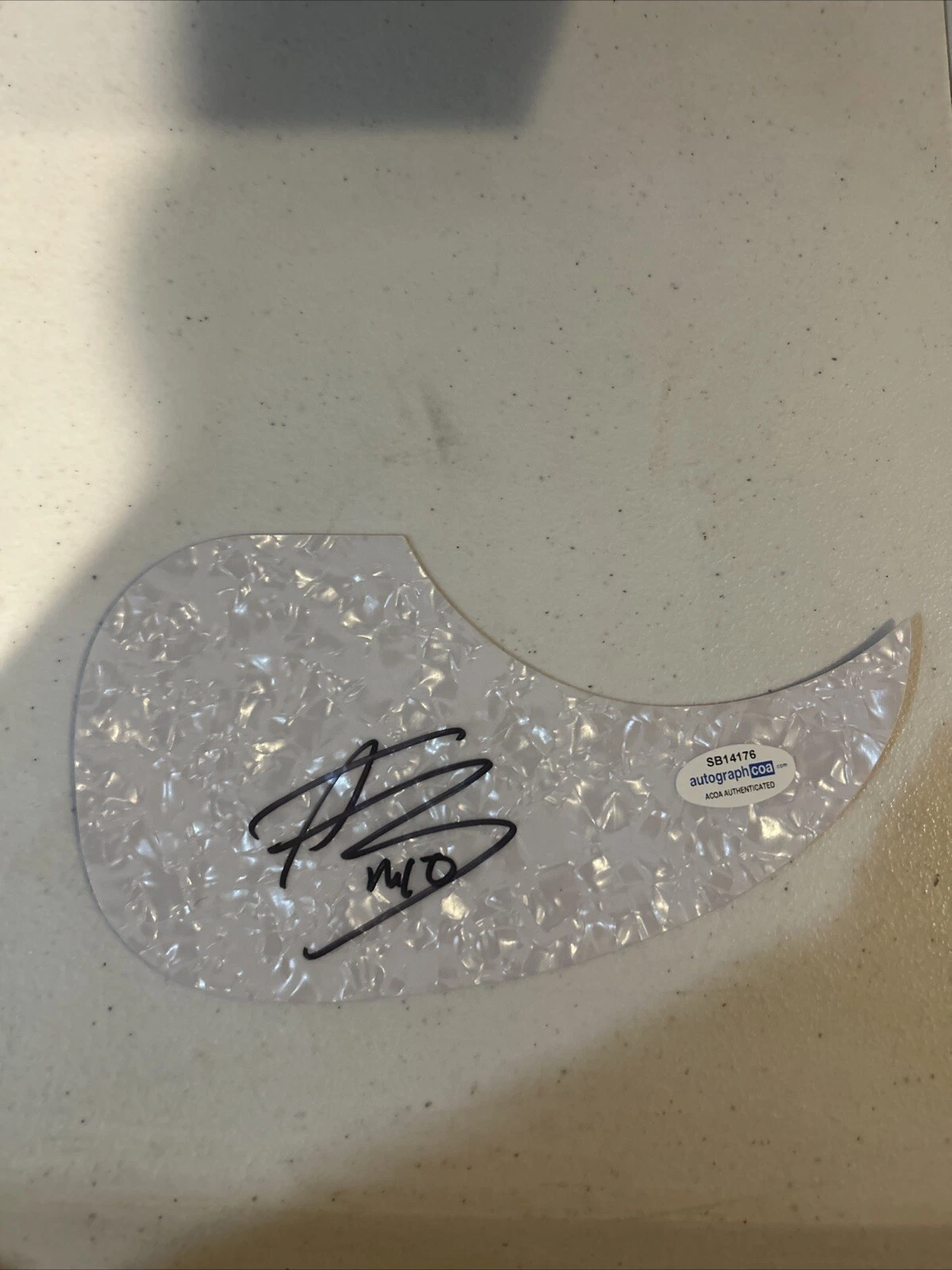 MITCHELL TENPENNY SIGNED AUTOGRAPH ACOUSTIC PICKGUARD GUITAR ACOA COUNTRY