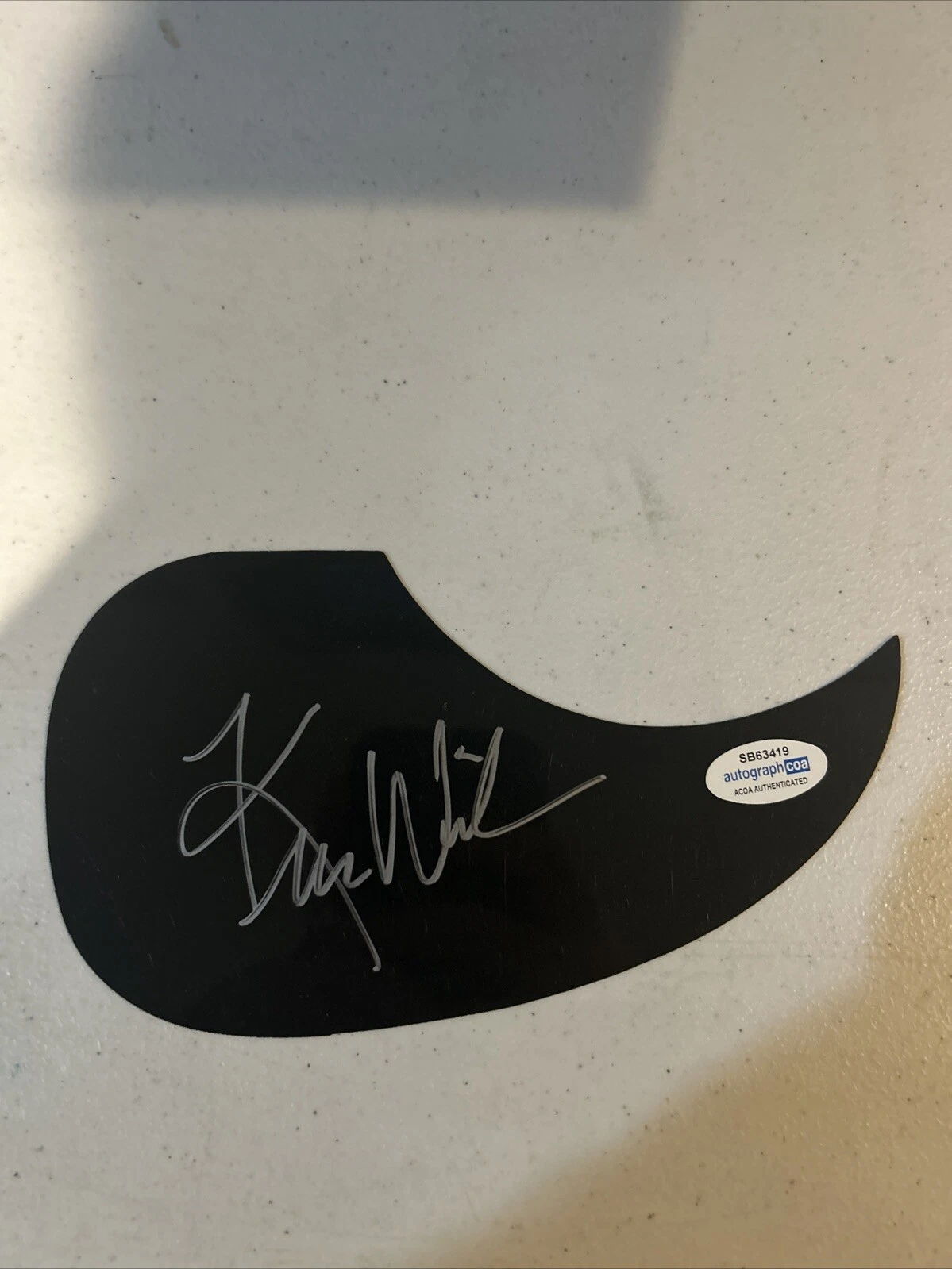 KIM WILSON FABULOUS THUNDERBIRDS SIGNED AUTOGRAPH ACOUSTIC PICKGUARD ACOA GUITAR