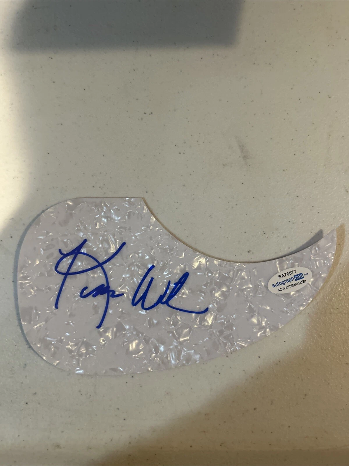 KIM WILSON FABULOUS THUNDERBIRDS SIGNED AUTOGRAPH ACOUSTIC PICKGUARD ACOA GUITAR