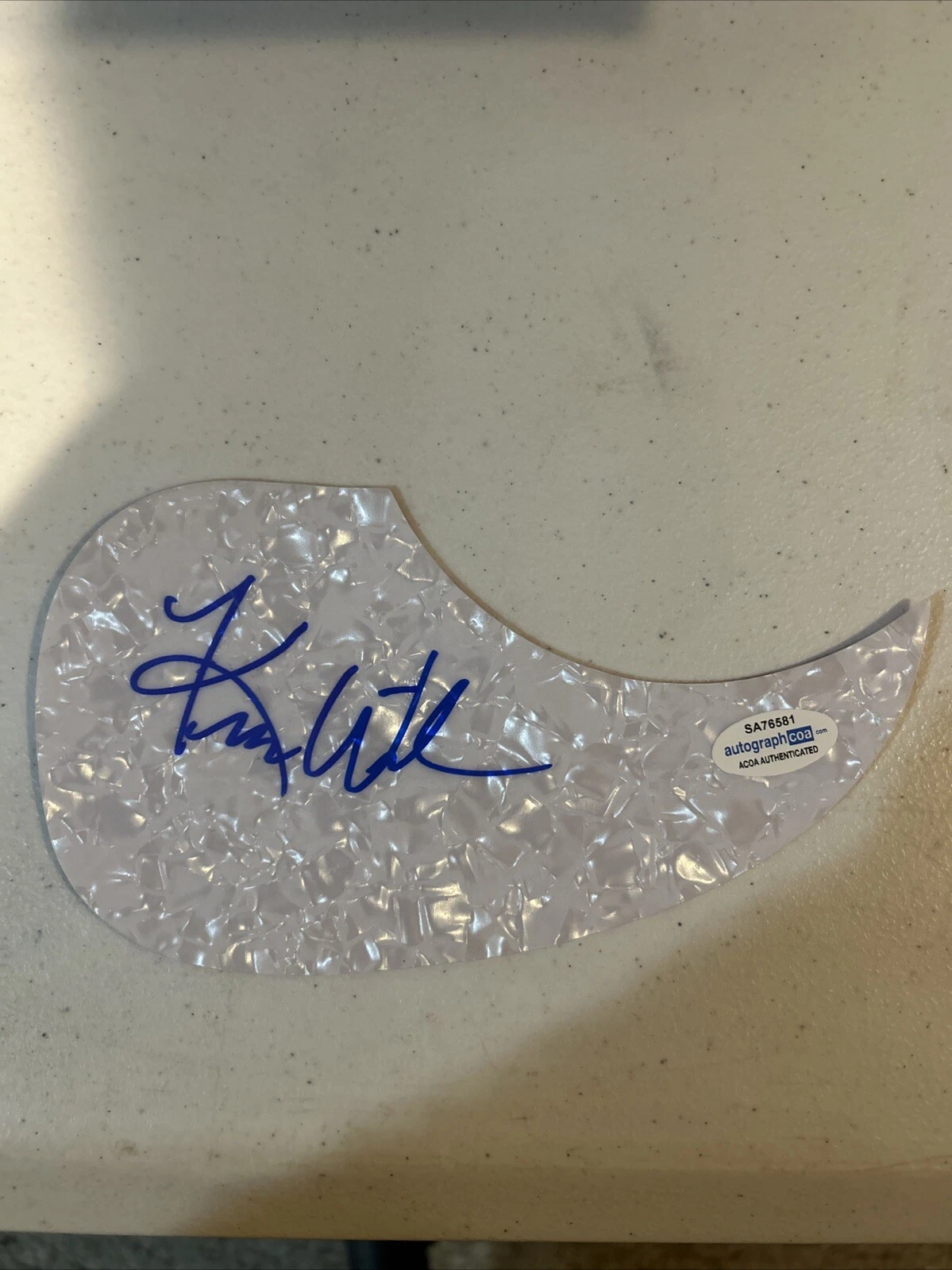 KIM WILSON FABULOUS THUNDERBIRDS SIGNED AUTOGRAPH ACOUSTIC PICKGUARD ACOA GUITAR