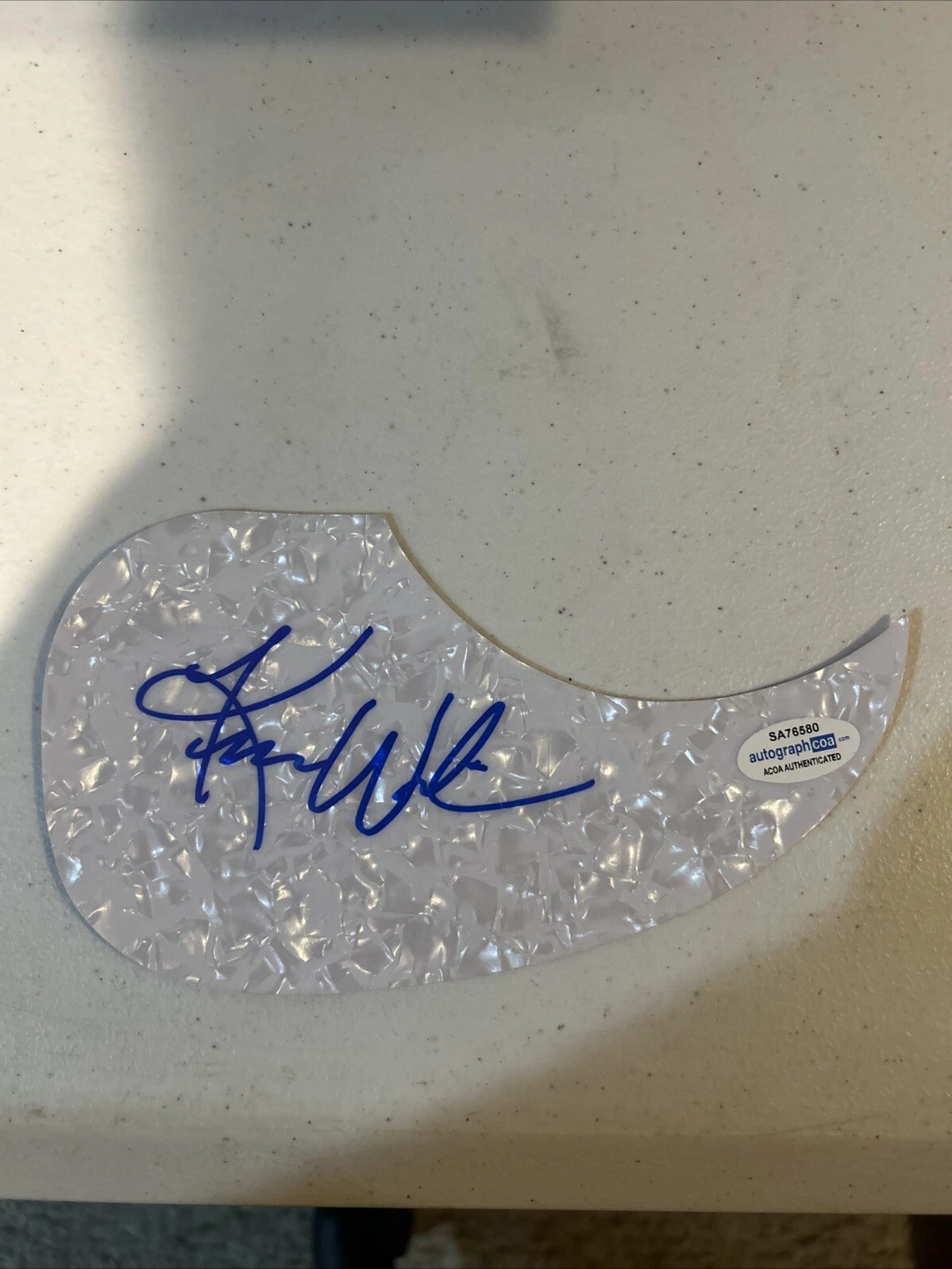 KIM WILSON FABULOUS THUNDERBIRDS SIGNED AUTOGRAPH ACOUSTIC PICKGUARD ACOA GUITAR
