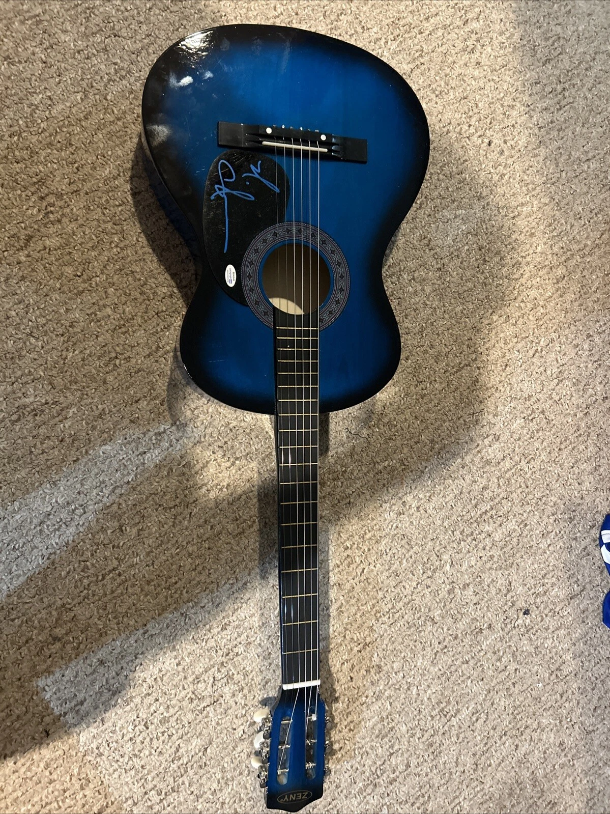 CEELO GREEN SIGNED AUTOGRAPH 38” ACOUSTIC GUITAT ACOA GNARLS BARKLEY CRAZY