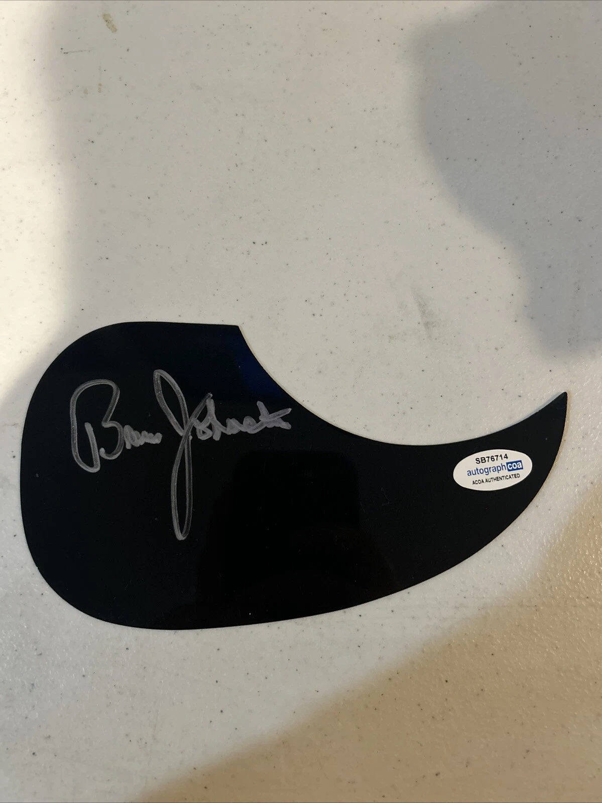 BRUCE JOHNSTON BEACH BOYS SIGNED AUTOGRAPH ACOUSTIC PICKGUARD ACOA GUITAR