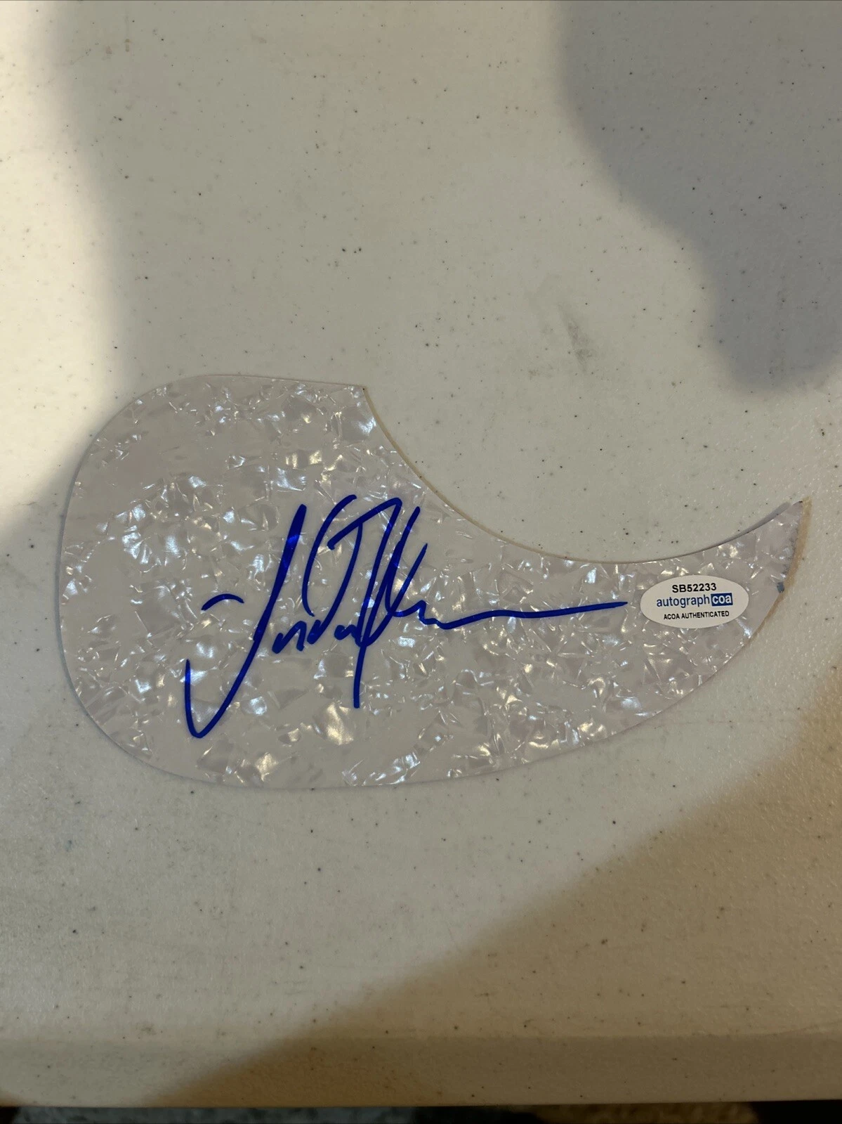 JORDAN RUDESS DREAM THEATER SIGNED AUTOGRAPH ACOUSTIC PICKGUARD ACOA GUITAR