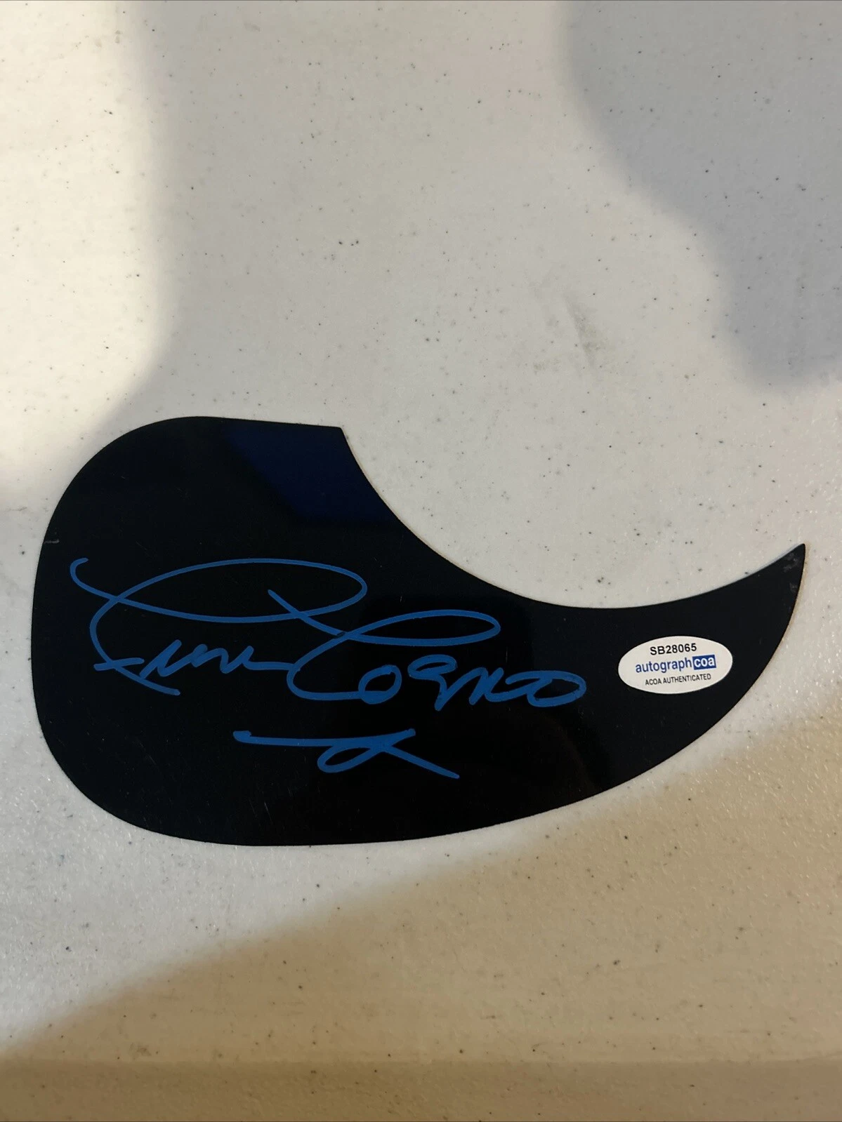FRAN COSMO SIGNED AUTOGRAPH ACOUSTIC PICKGUARD ACOA BOSTON