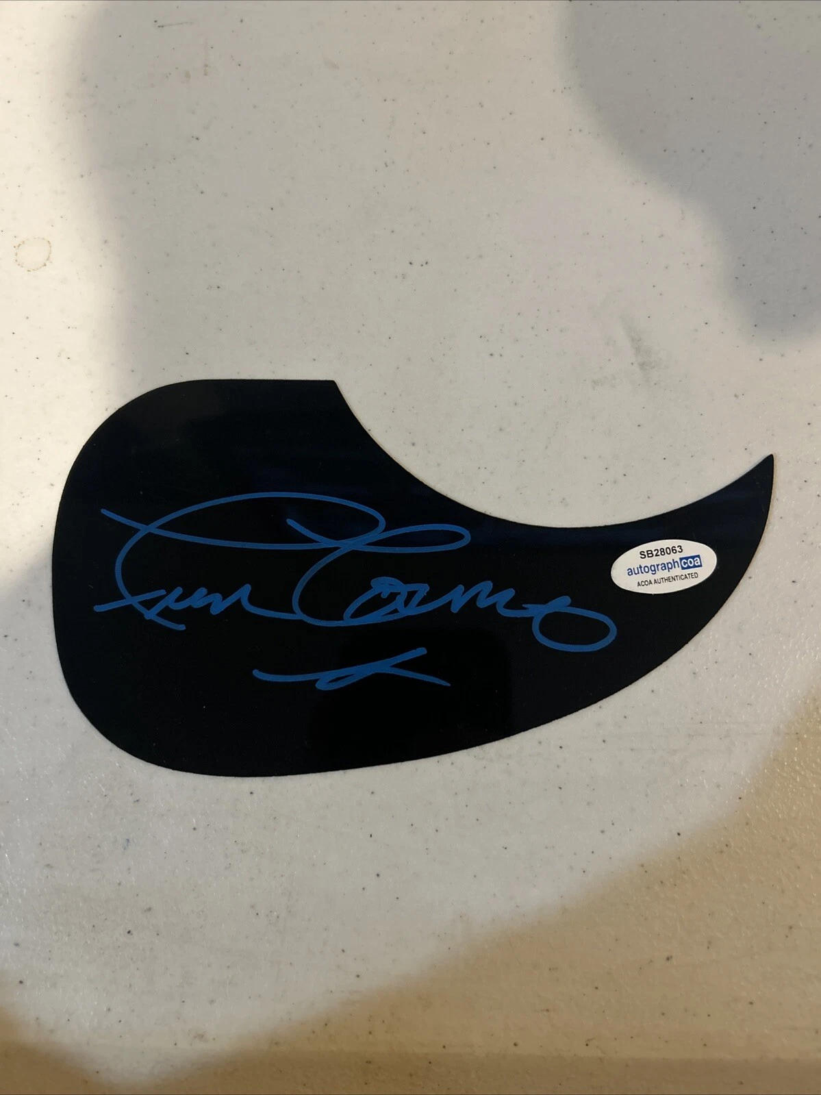 FRAN COSMO SIGNED AUTOGRAPH ACOUSTIC PICKGUARD ACOA BOSTON