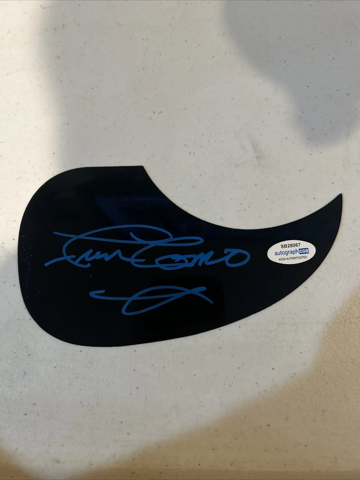 FRAN COSMO SIGNED AUTOGRAPH ACOUSTIC PICKGUARD ACOA BOSTON