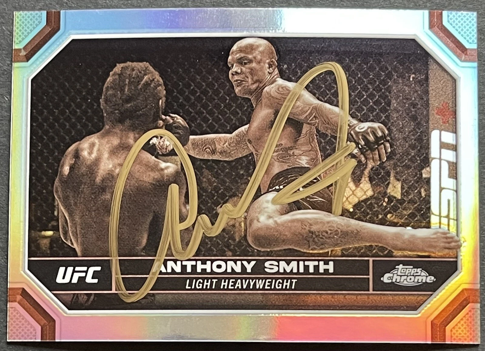 Anthony Smith Signed Autographed 2024 Topps Chrome Sepia UFC Card Beckett Coa