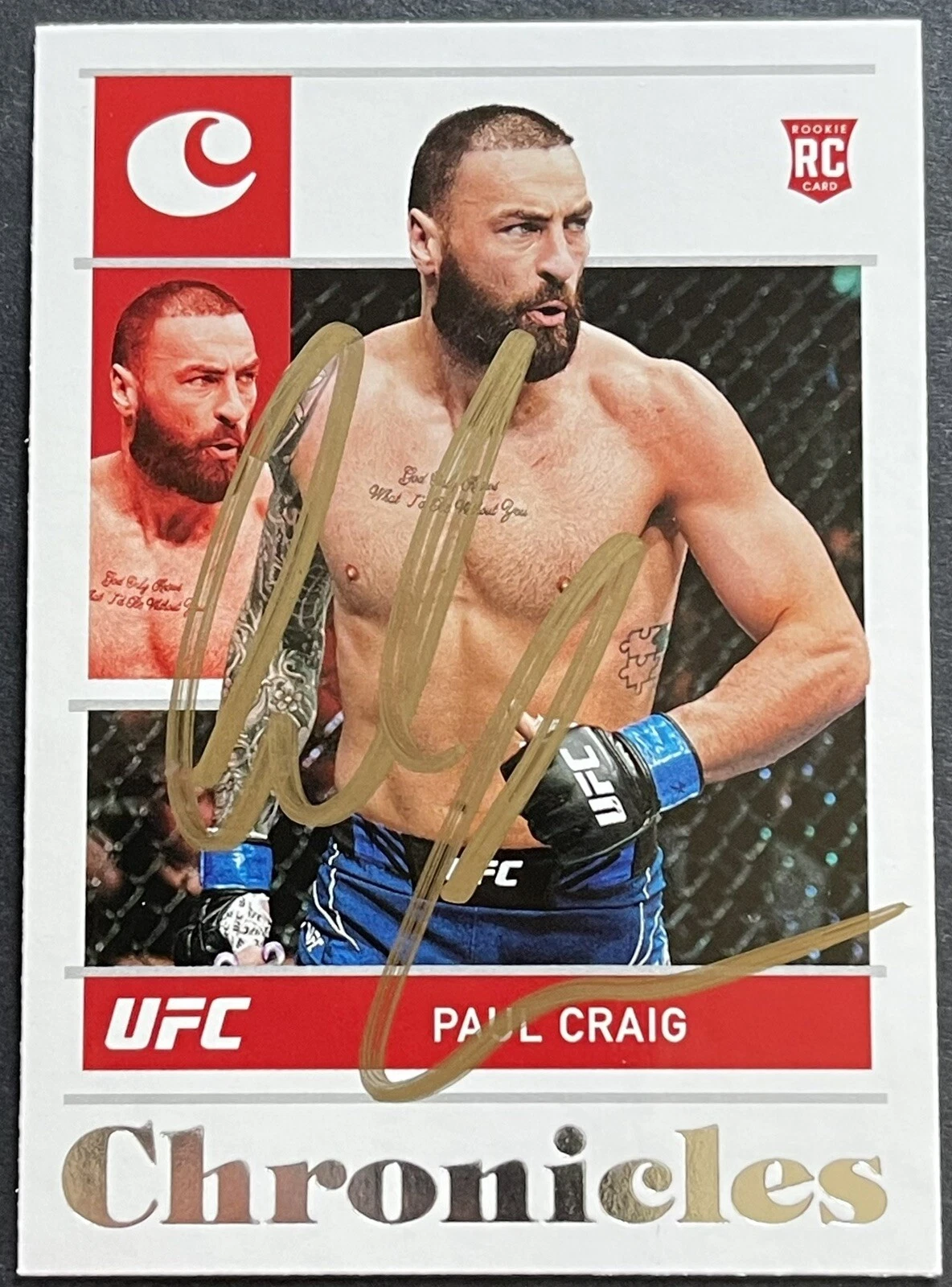 Paul Craig Signed Autographed 2022 Chronicles UFC Base Card Beckett Coa