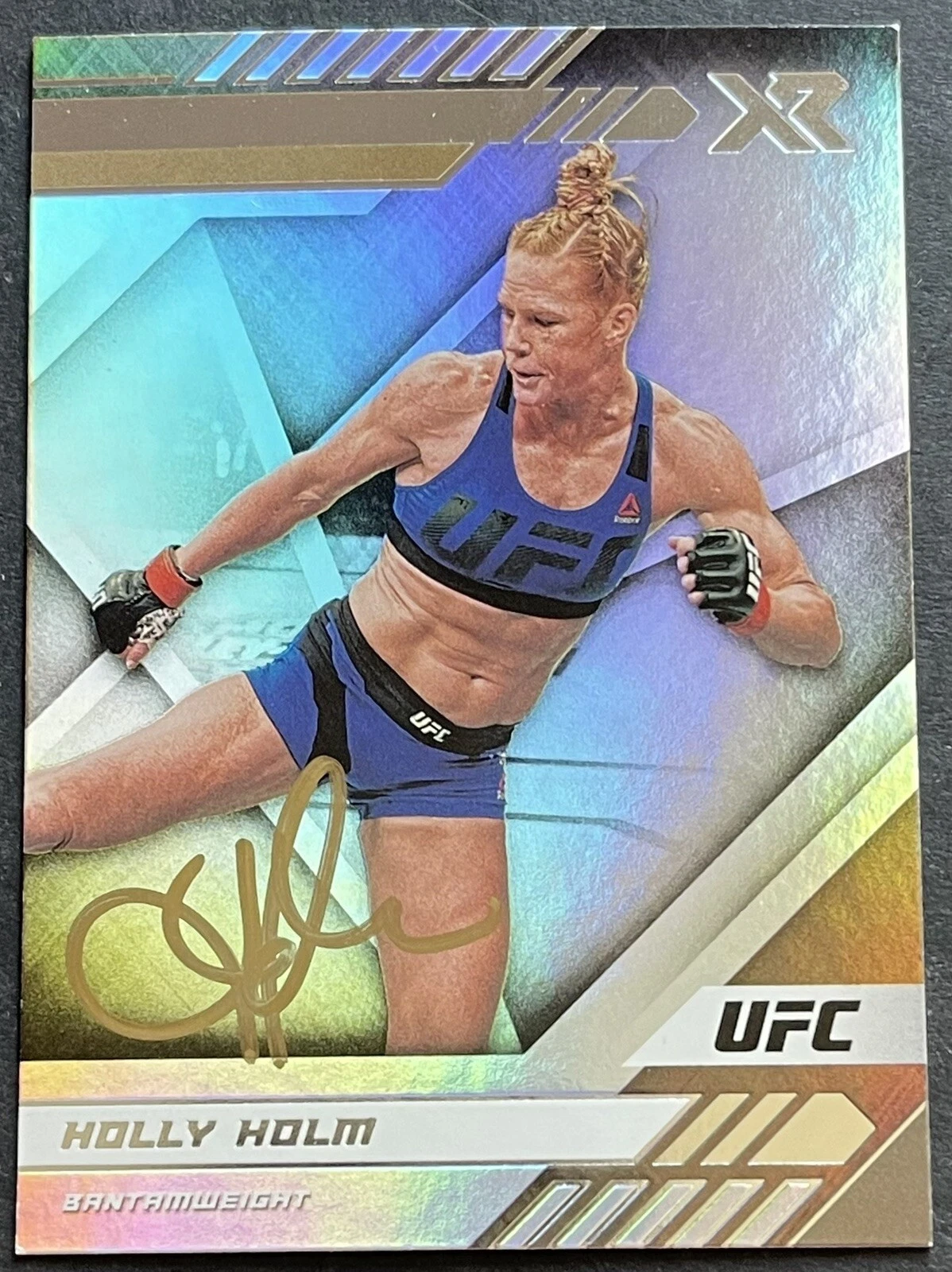 Holly Holm Signed Autographed 2021 Chronicles XR UFC Card Beckett Coa