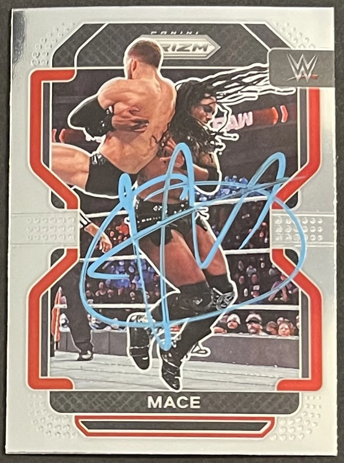Mace Signed Autographed 2022 Panini Prizm WWE Base Card Beckett Coa