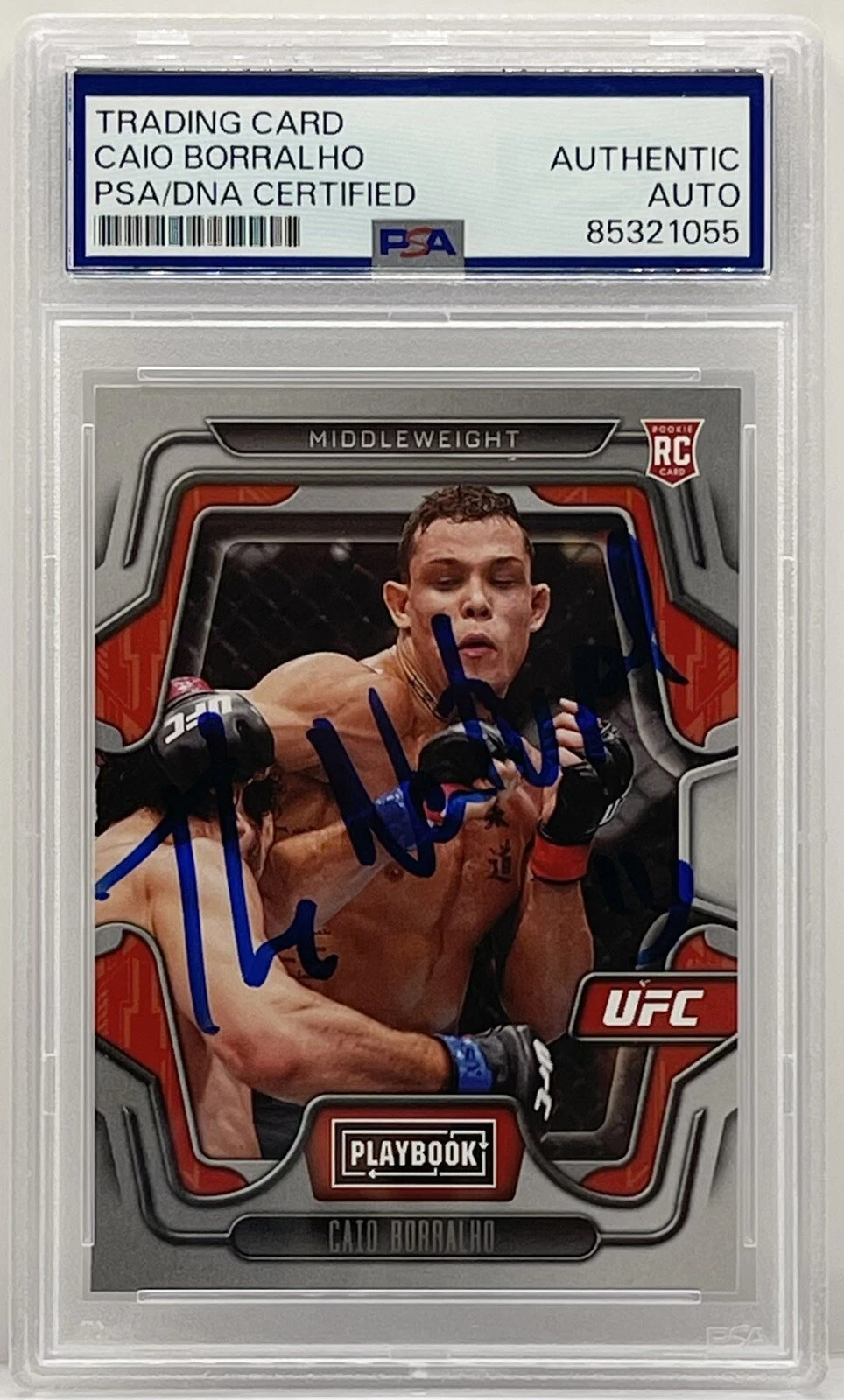 Caio Borralho Signed Auto 2023 Chronicles UFC Rookie Card PSA/DNA Slabbed