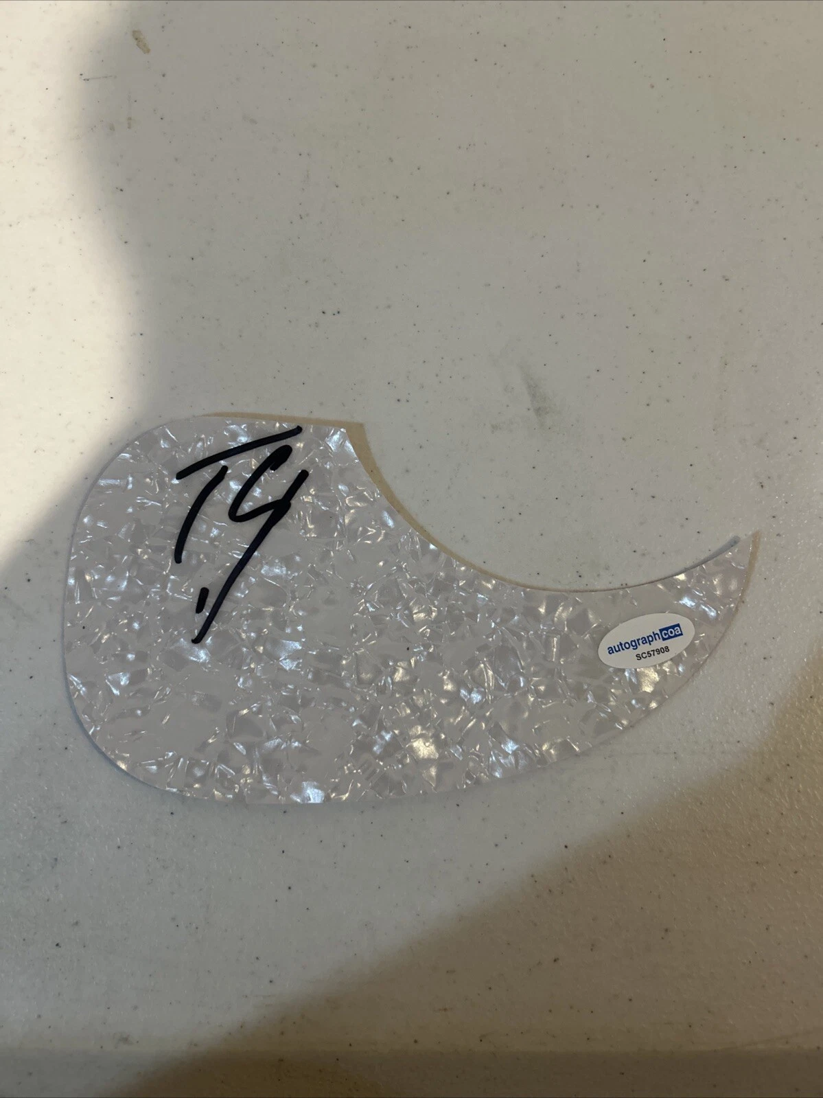 TYLER CONNOLLY SIGNED AUTOGRAPH ACOUSTIC PICKGUARD THEORY OF A DEADMAN ACOA COLLECTIBLE MEMORABILIA