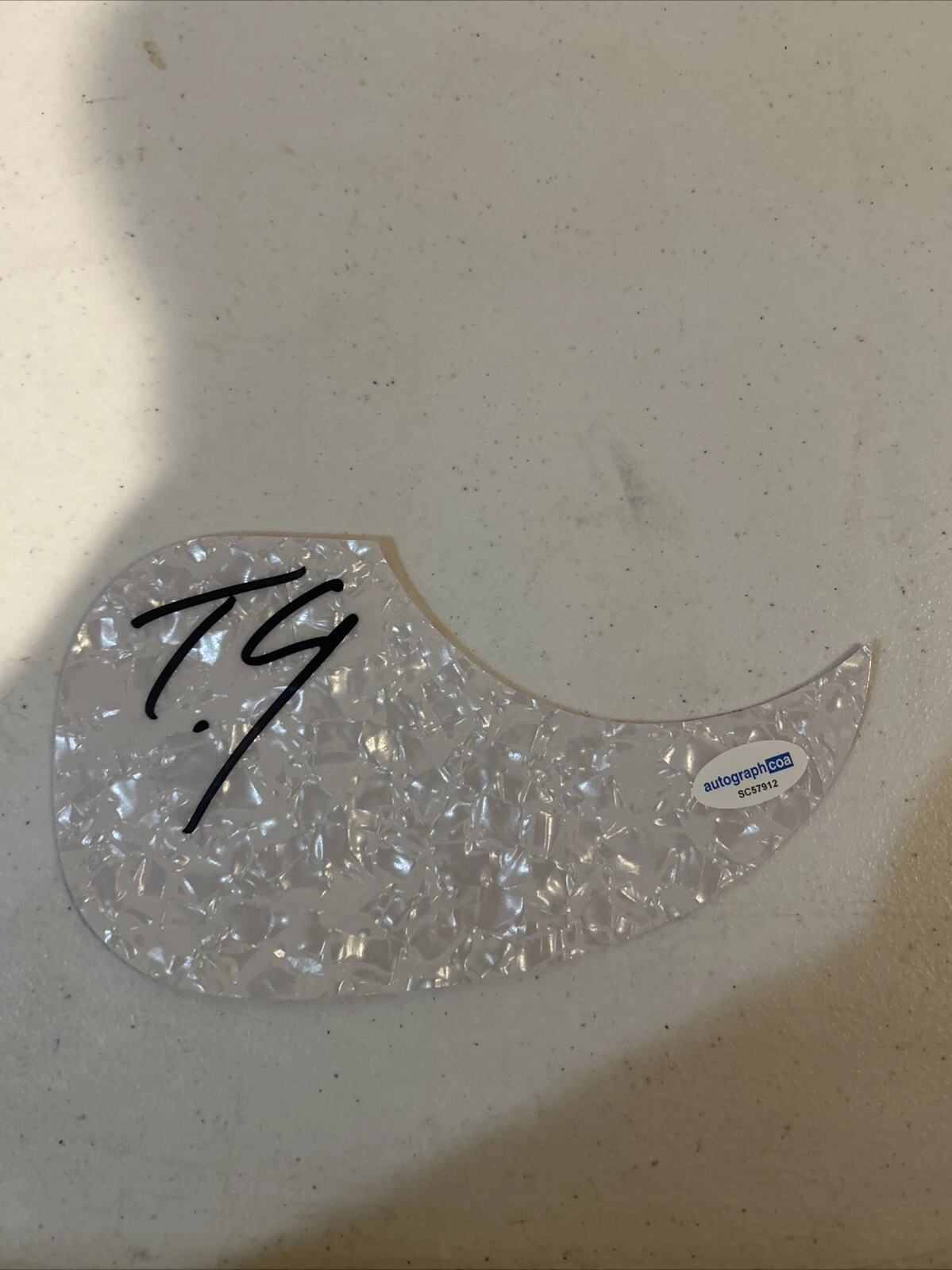TYLER CONNOLLY SIGNED AUTOGRAPH ACOUSTIC PICKGUARD THEORY OF A DEADMAN ACOA