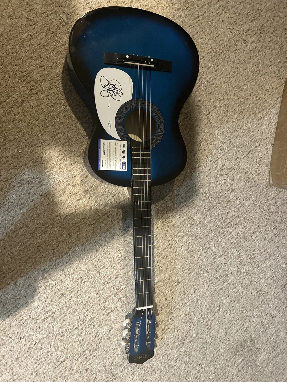 SAMANTHA FISH SIGNED AUTOGRAPH 38” ACOUSTIC GUITAR ACOA BLUES ROCK