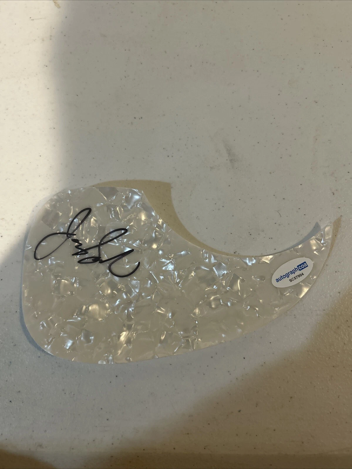 JASON SCHEFF SIGNED AUTOGRAPH ACOUSTIC PICKGUARD ACOA GUITAR CHCIAGO LEAD SINGER