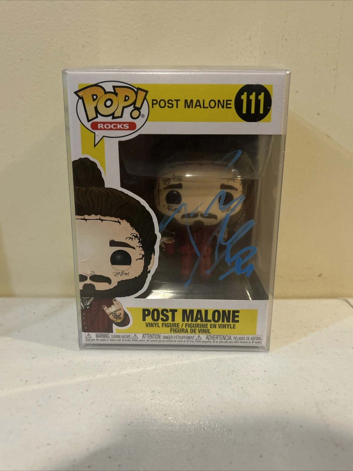 POST MALONE SIGNED AUTOGRAPH FUNKO POP ACOA COUNTRY RAP STAR