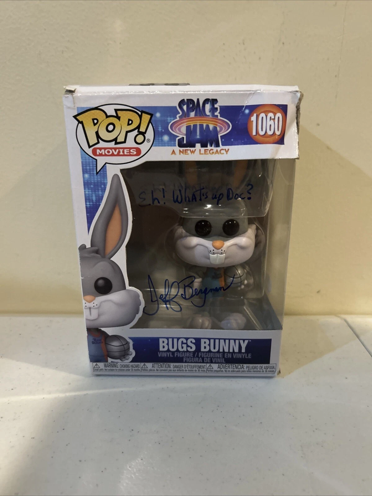 JEFF BERGMAN SIGNED AUTOGRAPH FUNKO POP ACOA BUGS BUNNY SPACE JAM