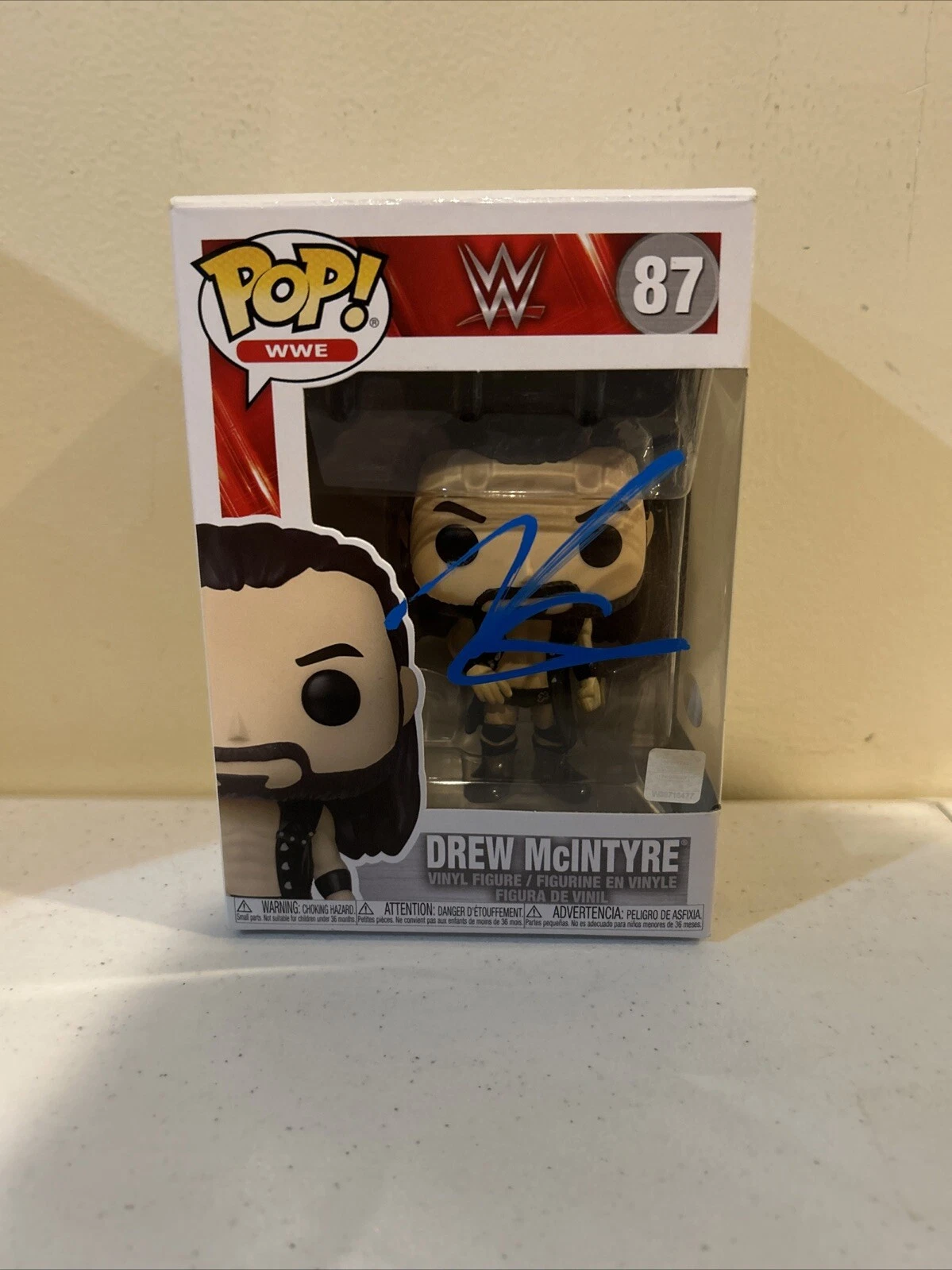 DREW MCINTYRE SIGNED AUTOGRAPH FUNKO POP WWE STAR ACOA