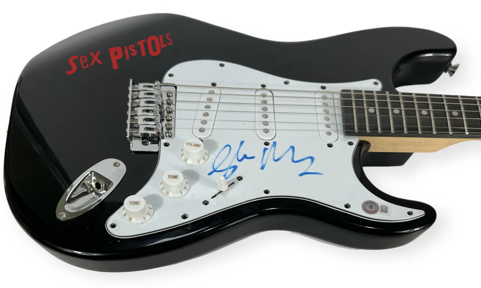 Glen Matlock Sex Pistols Signed Autograph Electric Guitar Beckett COA