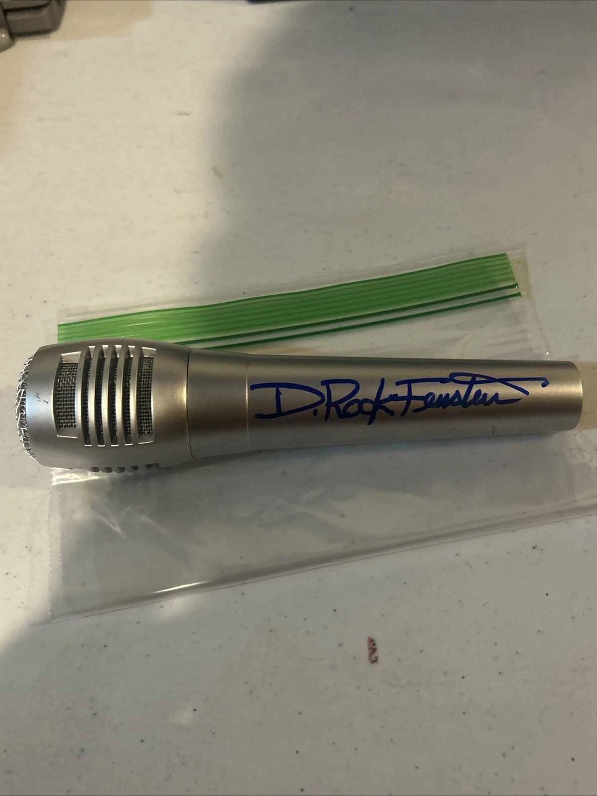 DAVID FEINSTEIN THE RODS SIGNED AUTOGRAPH MICROPHONE ACOA ROCK STAR